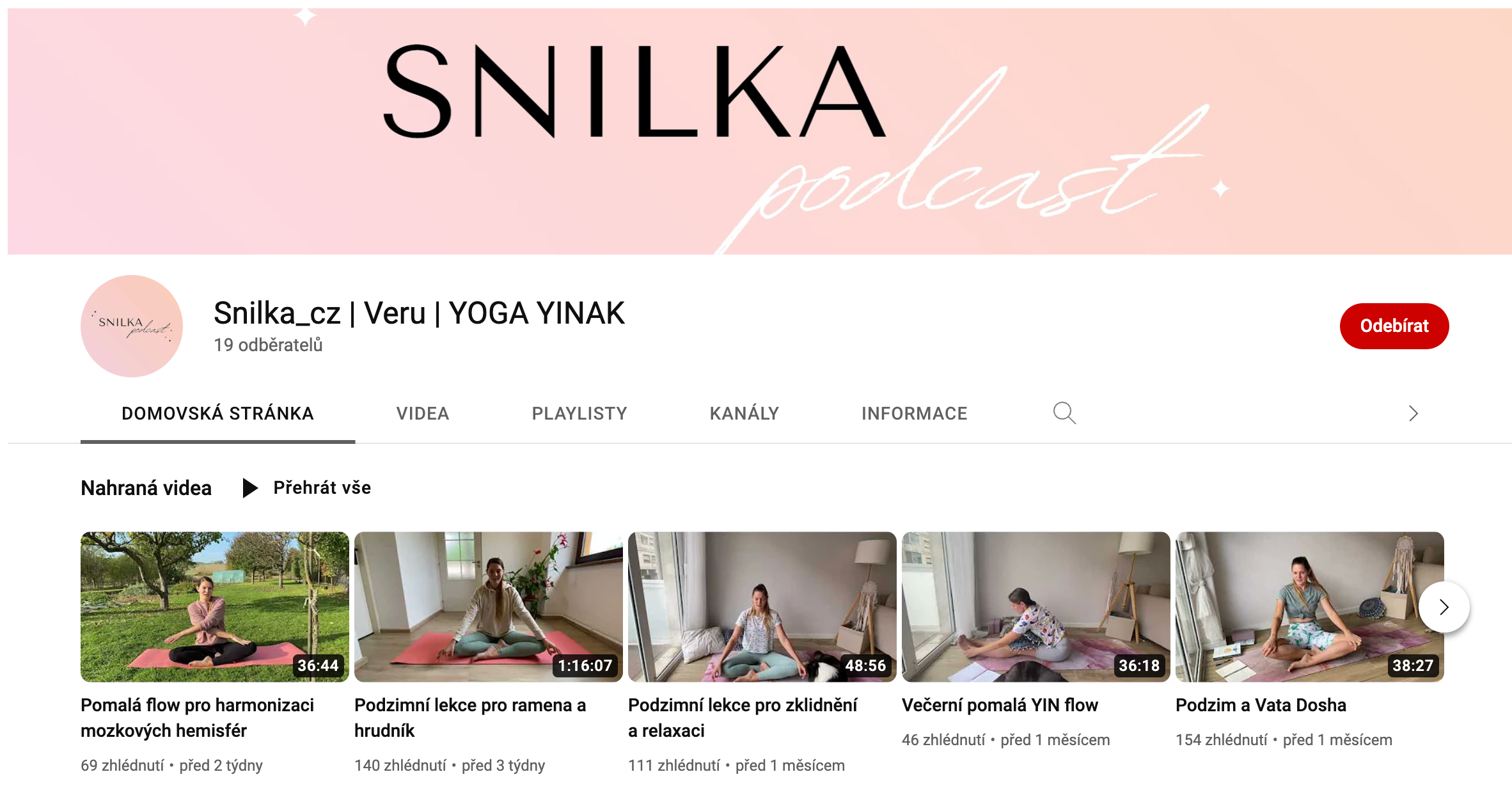 ON-LINE LEKCE YOGY YINAK. Mateřství. Nevýchova. Život v souladu s přírodou. Jóga