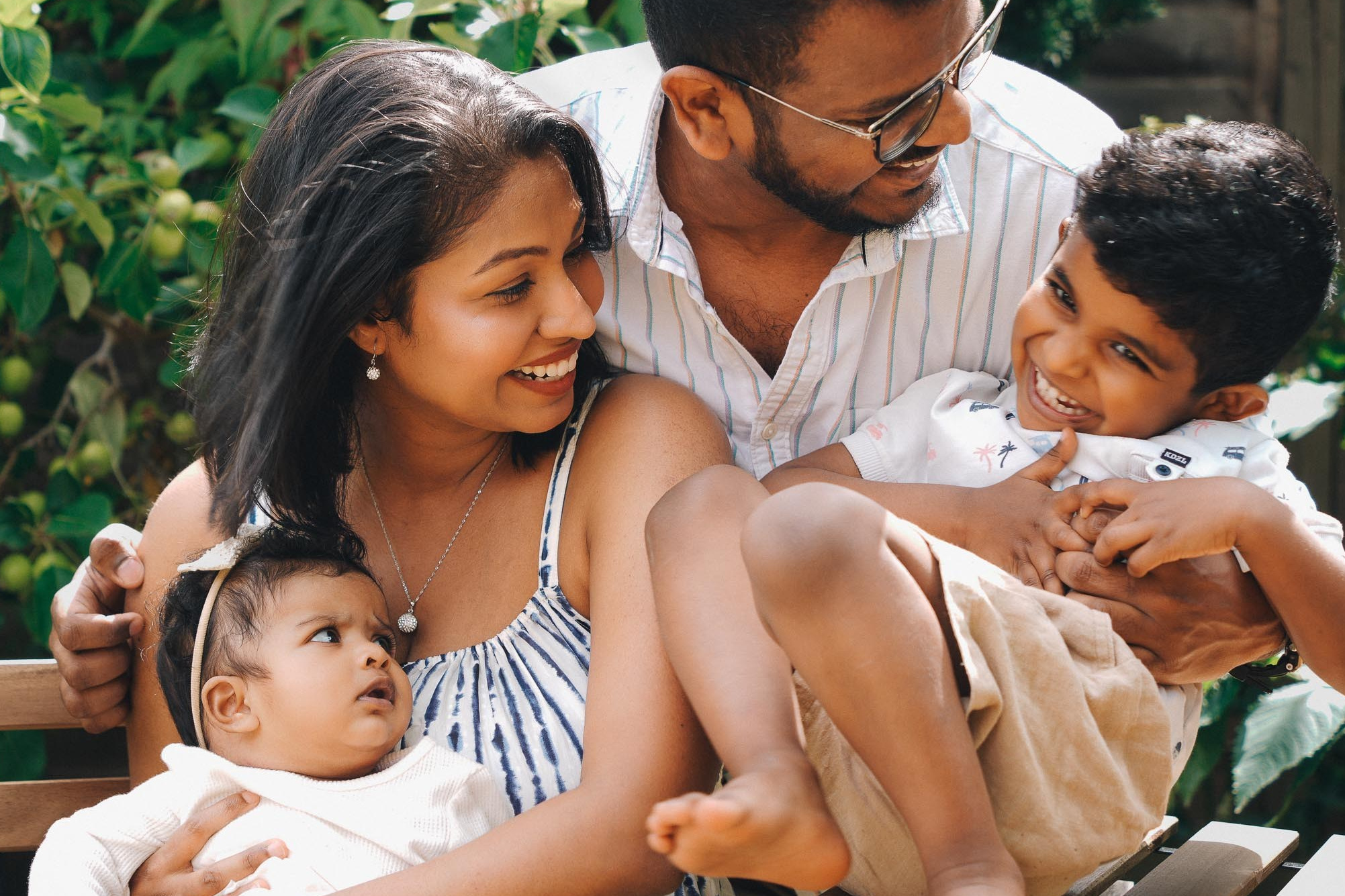 Natural family photography session outdoors captured by family photographer in Solihull