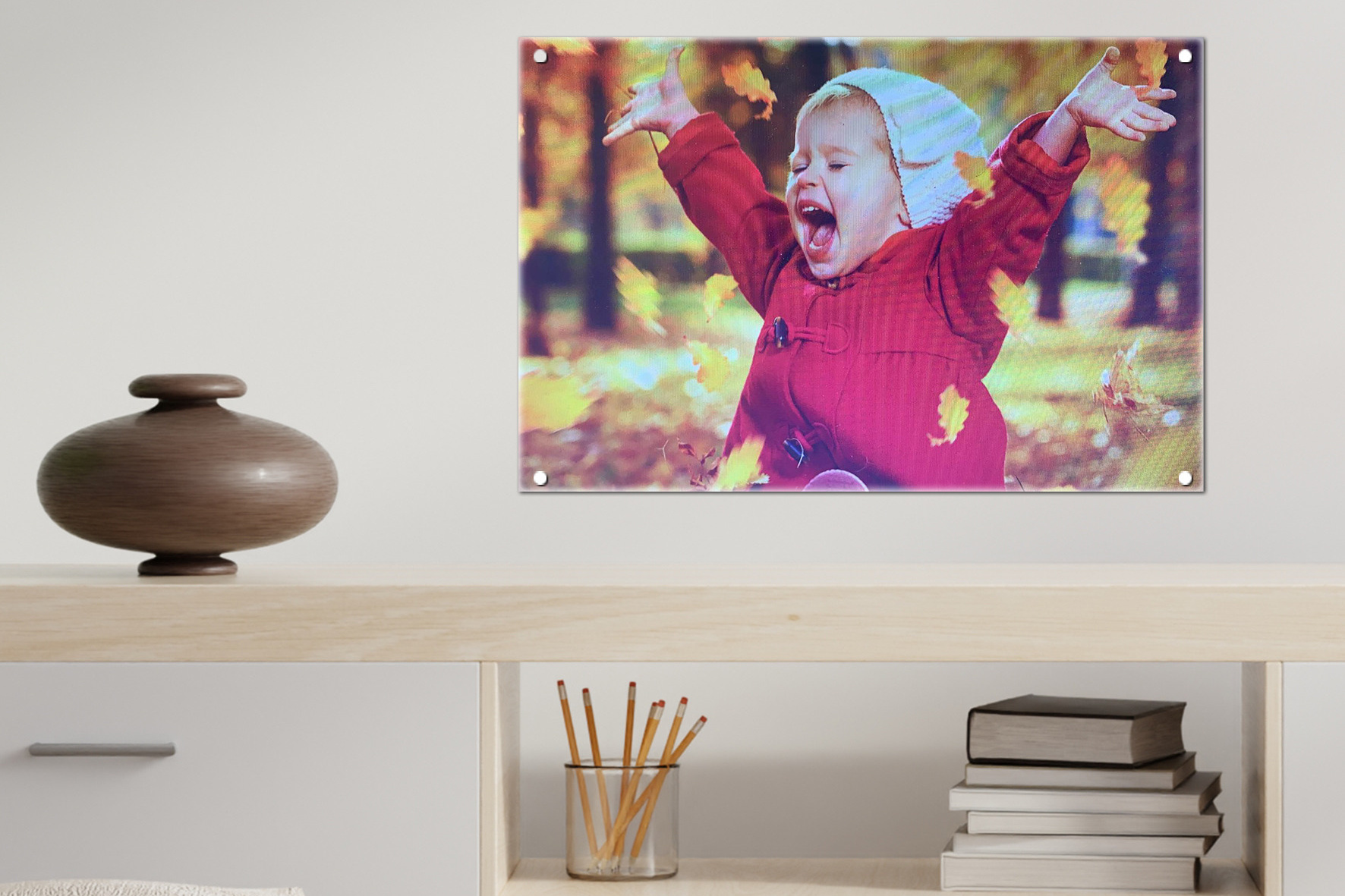 תמונה זכוכית על הקיר