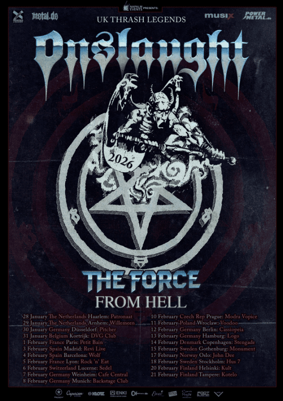 Onslaught in Spain 2026 — British thrash metal legends return with two exclusive live shows | FOTKAI