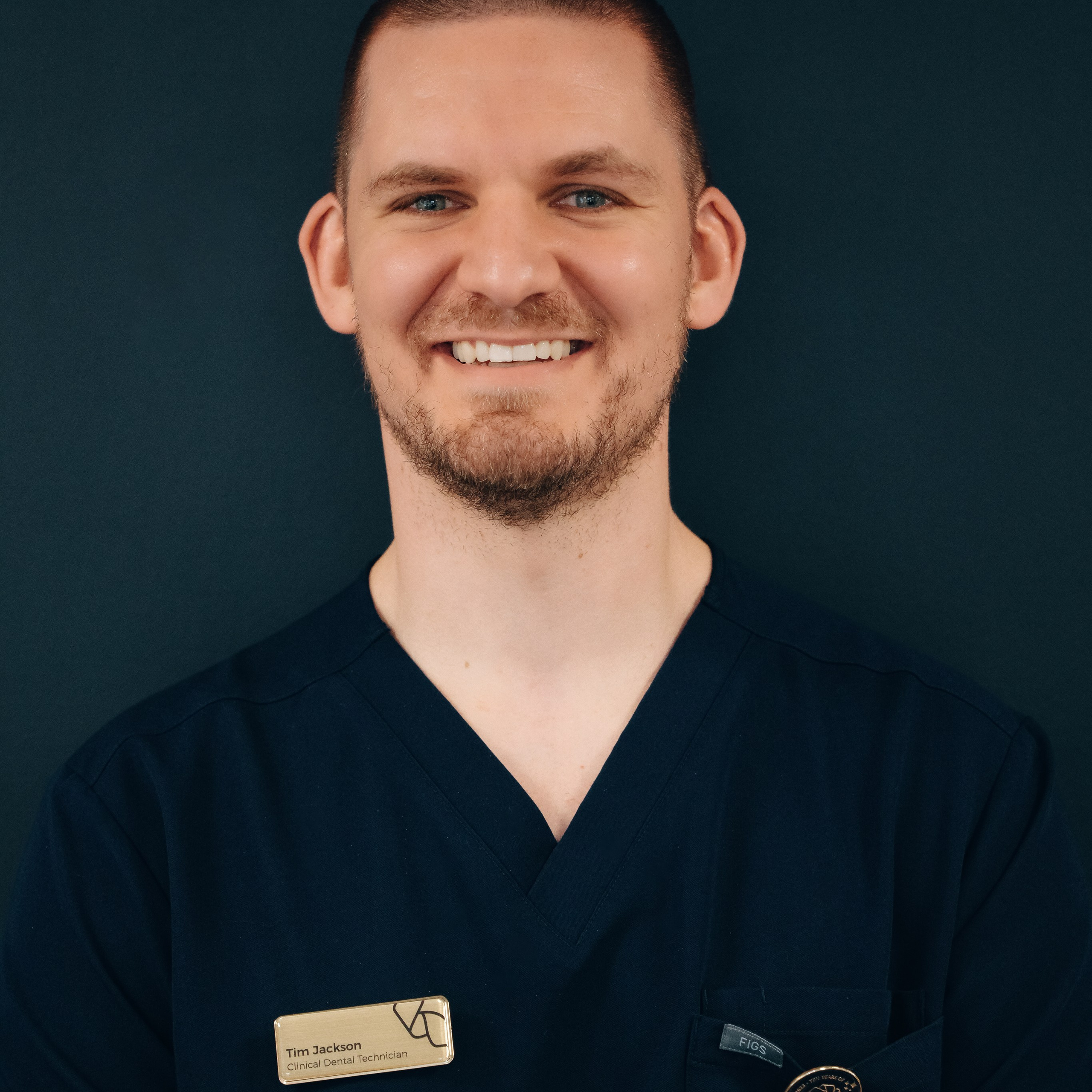 Personal brand photography of a dental technician in a Knowle , casual portrait showing approachability and confidence.