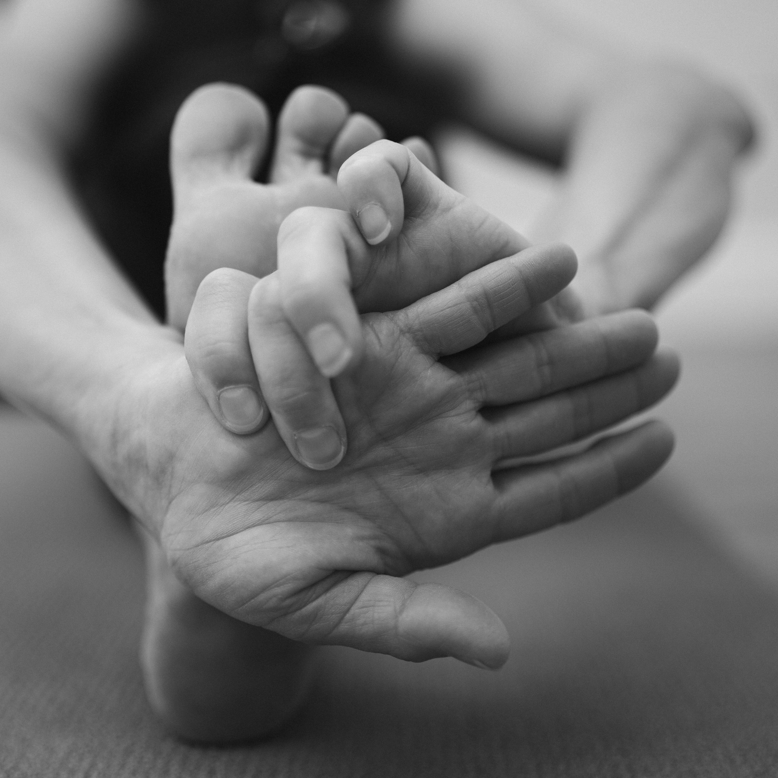 Personal brand photoshoot for a yoga teacher in Solihull, peaceful portrait focused on presence and balance.
