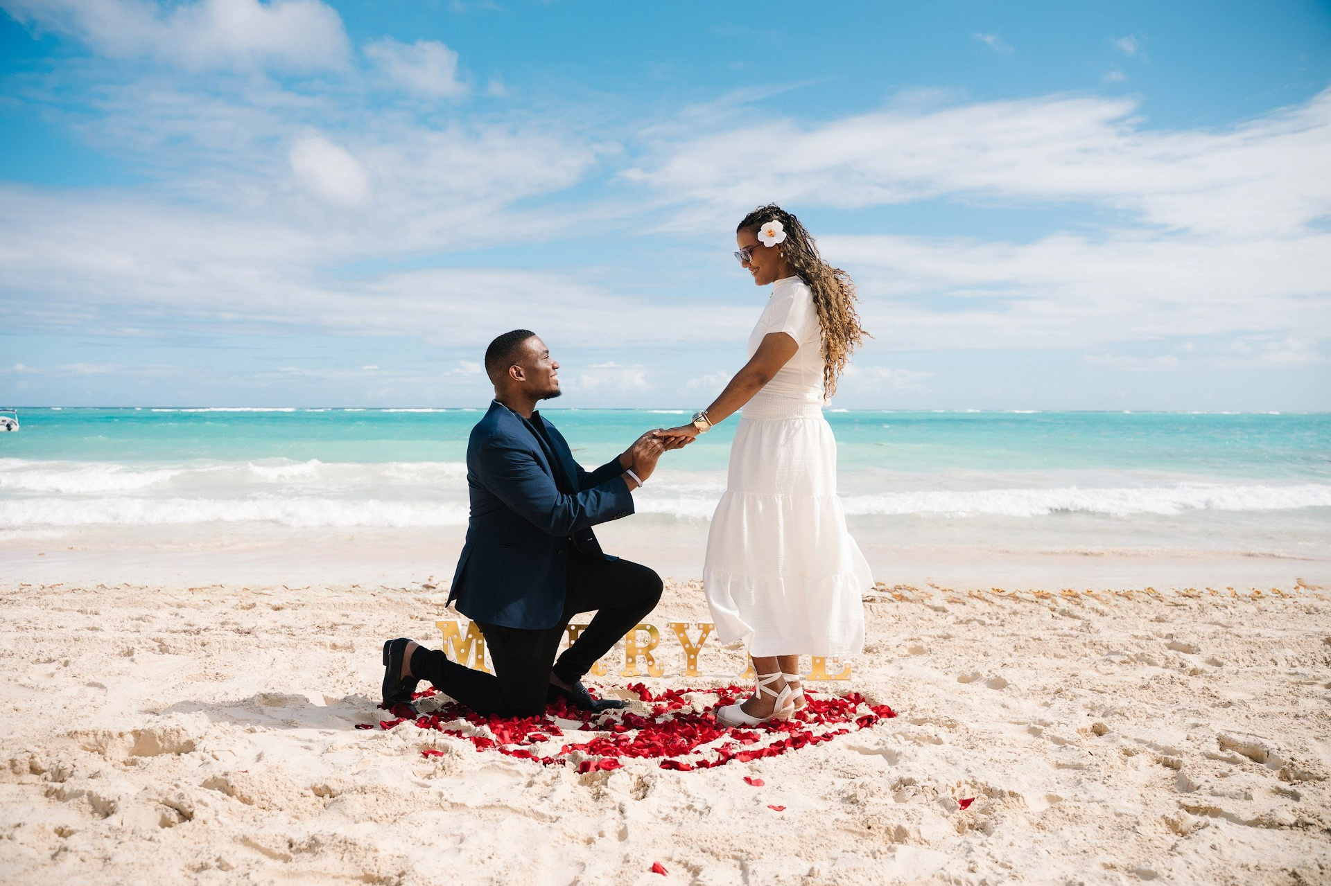 Marriage Proposal Punta Cana | Romantic Beach & Luxury Proposal Packages. Luxury Marriage Proposals & Wedding Moments in Punta Cana | Mikhail Chernov Photography