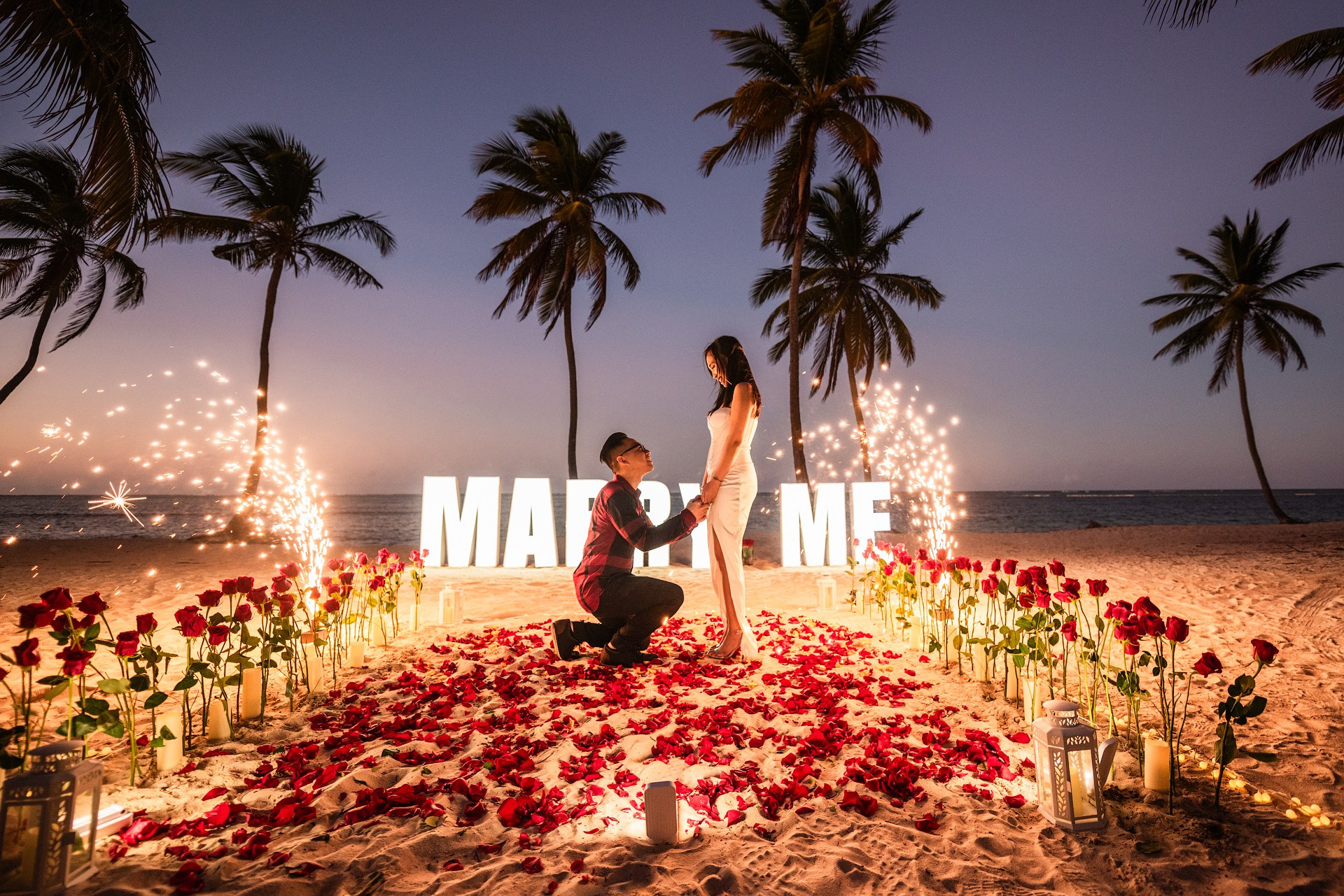 Marriage Proposal Punta Cana | Romantic Beach & Luxury Proposal Packages. Luxury Marriage Proposals & Wedding Moments in Punta Cana | Mikhail Chernov Photography
