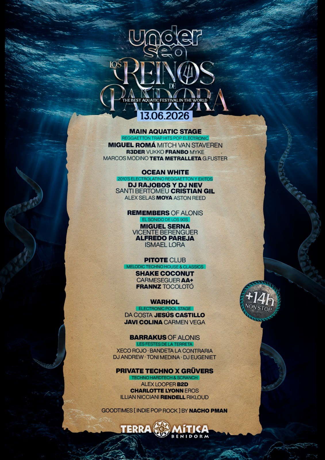 Undersea Festival returns to Benidorm: 8 stages, 14 hours of music and a pool at the heart of the main arena | FOTKAI