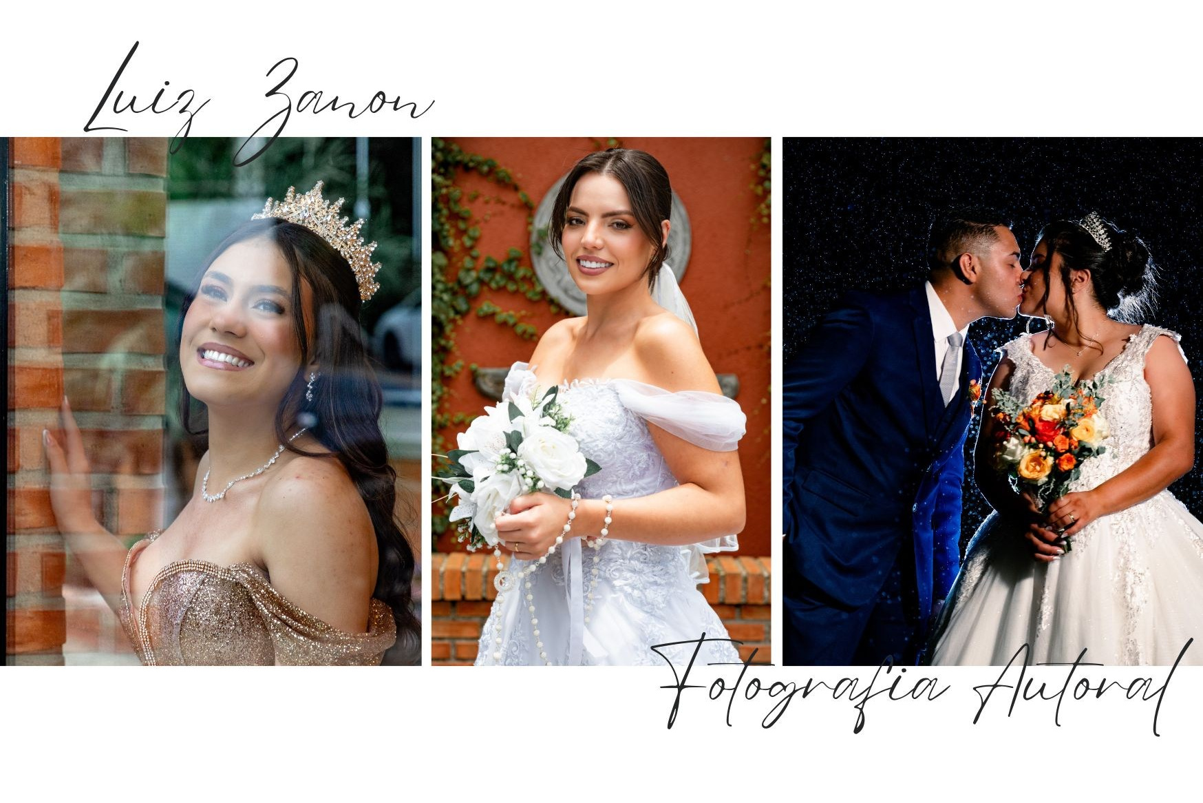 Orçamento de fotografia de casamento e 15 anos