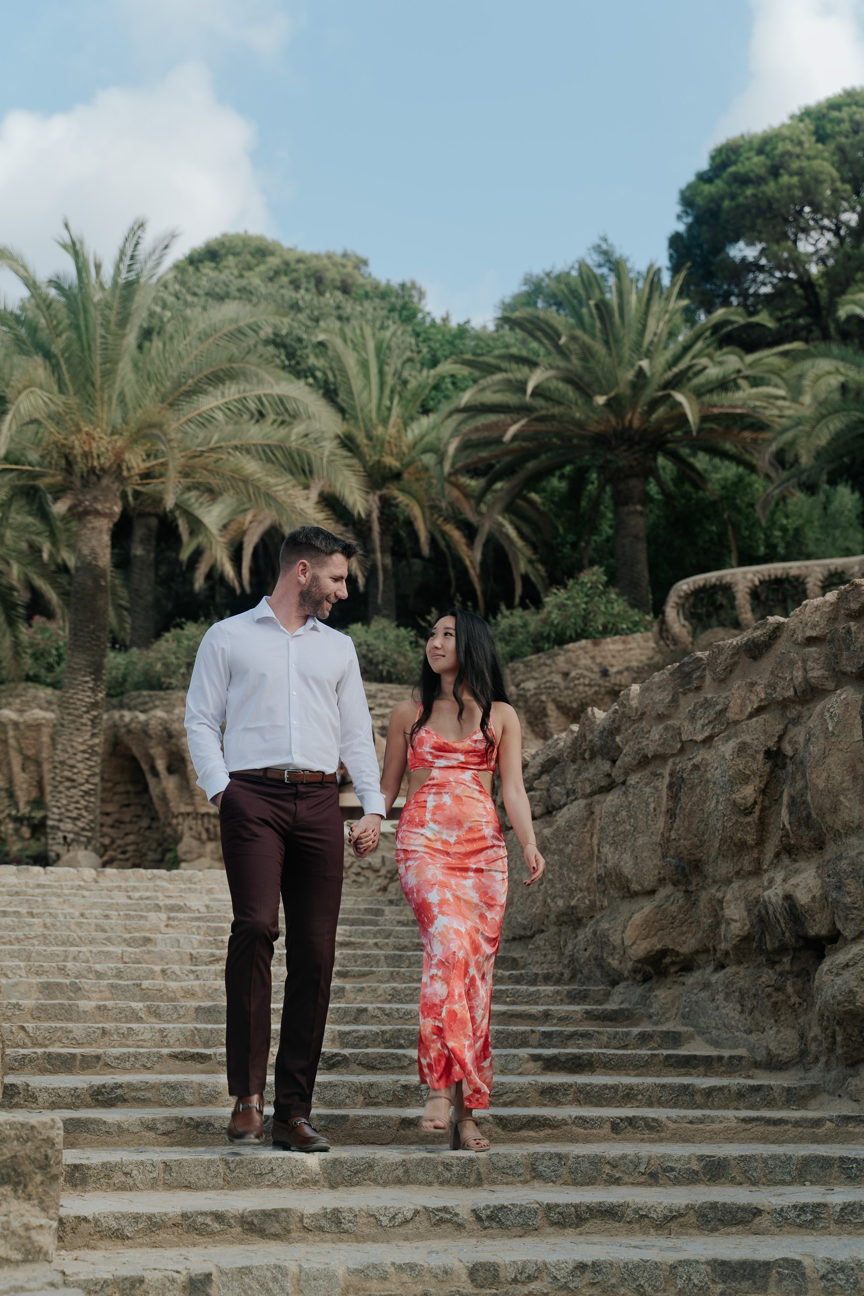 Proposal park Guell. DiaFoto — Wow Photographer in Barcelona | Premium Barcelona Photoshoot Experience