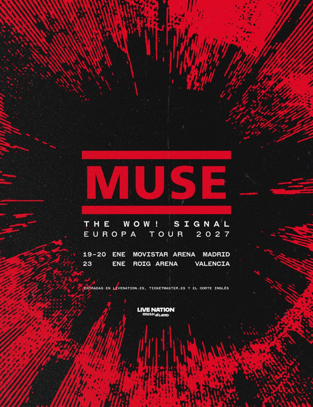 Muse en España: entradas para The Wow! Signal Europa Tour y conciertos en Madrid y Valencia | FOTKAI