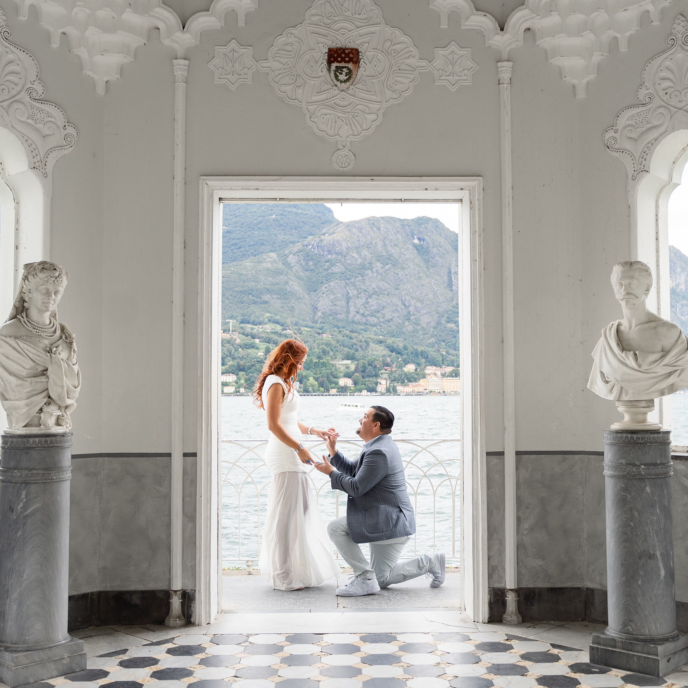 Lake Como Boat Proposal Photographer | Private Boat Proposal Ideas