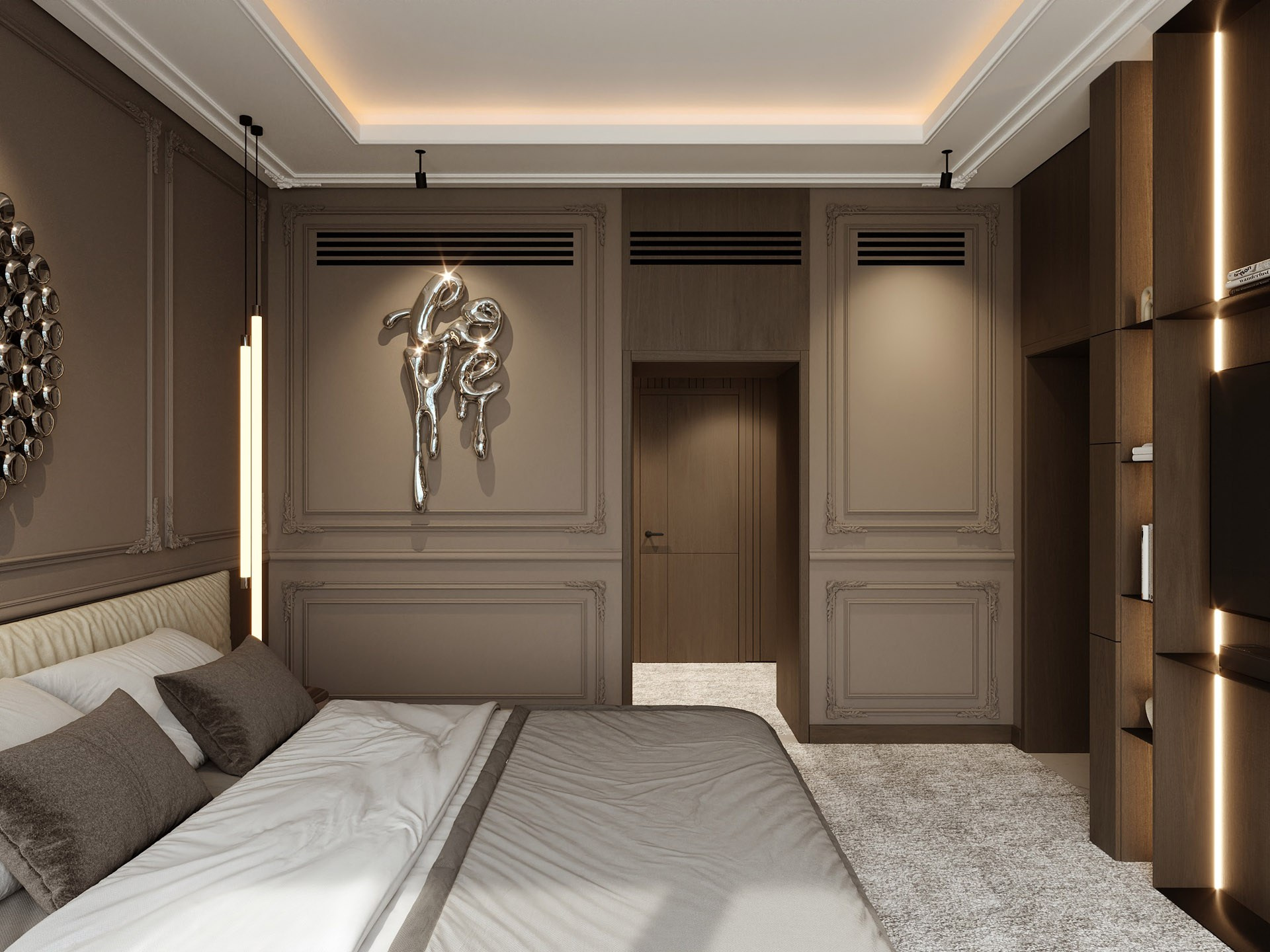 APARTMENT ON PALM JUMEIRAH IN DUBAI. Дизайн интерьера и 3D-визуализация | AB Design Buro