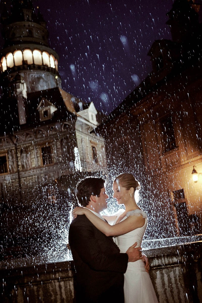 Prague in Rain & Night