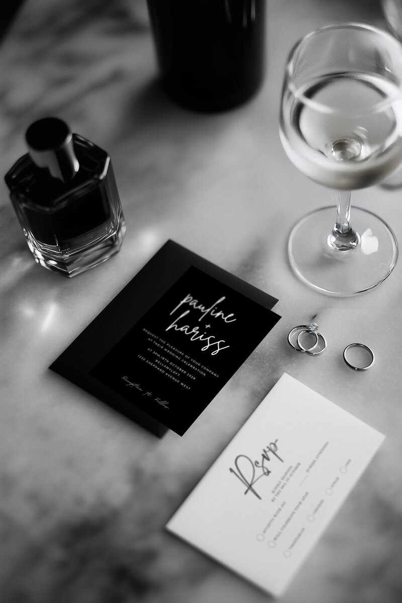 Luxury wedding stationery and details in Italy