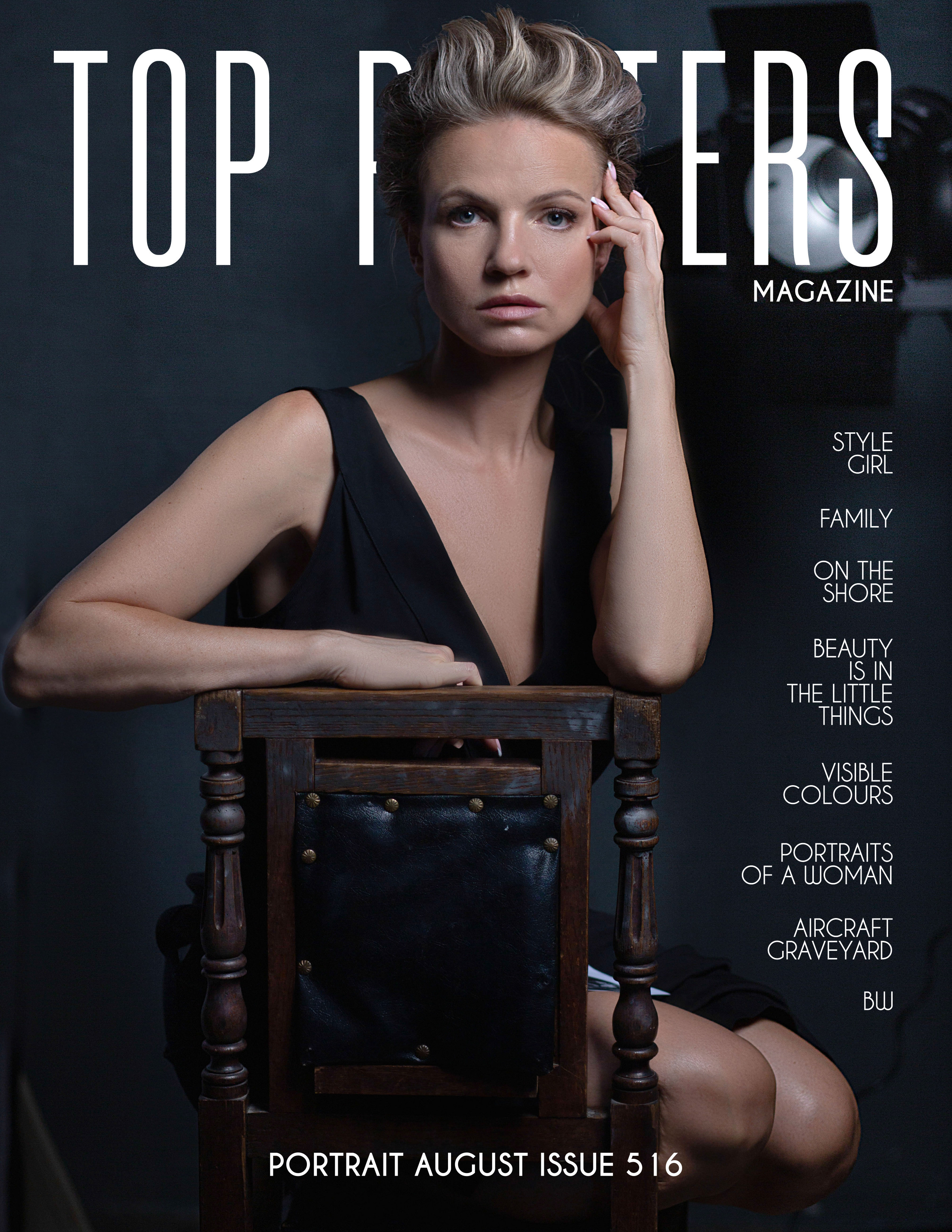 Publication in TOP posters magazine. Wedding and family photographer