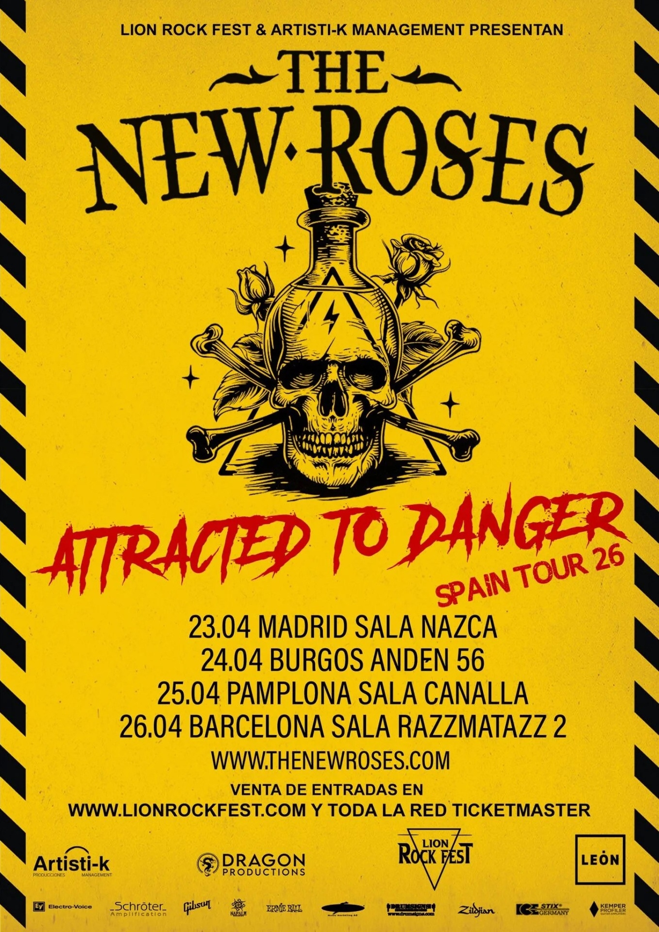 The New Roses в Испании: тур по четырём городам с новым альбомом и прямым рок-звуком | FOTKAI