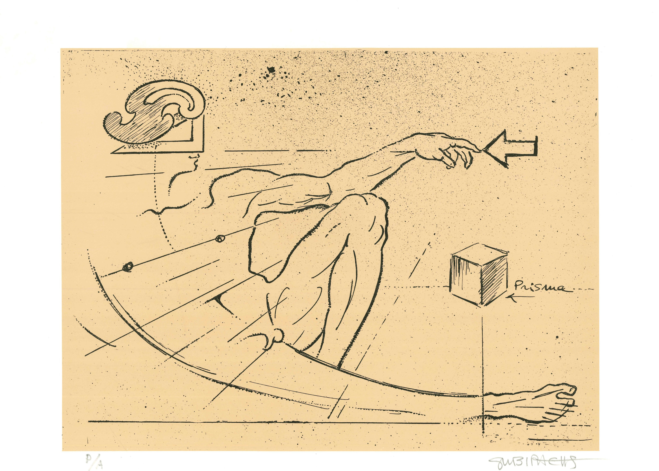 Josep Maria Subirachs 1927-2014 Print signed by the author