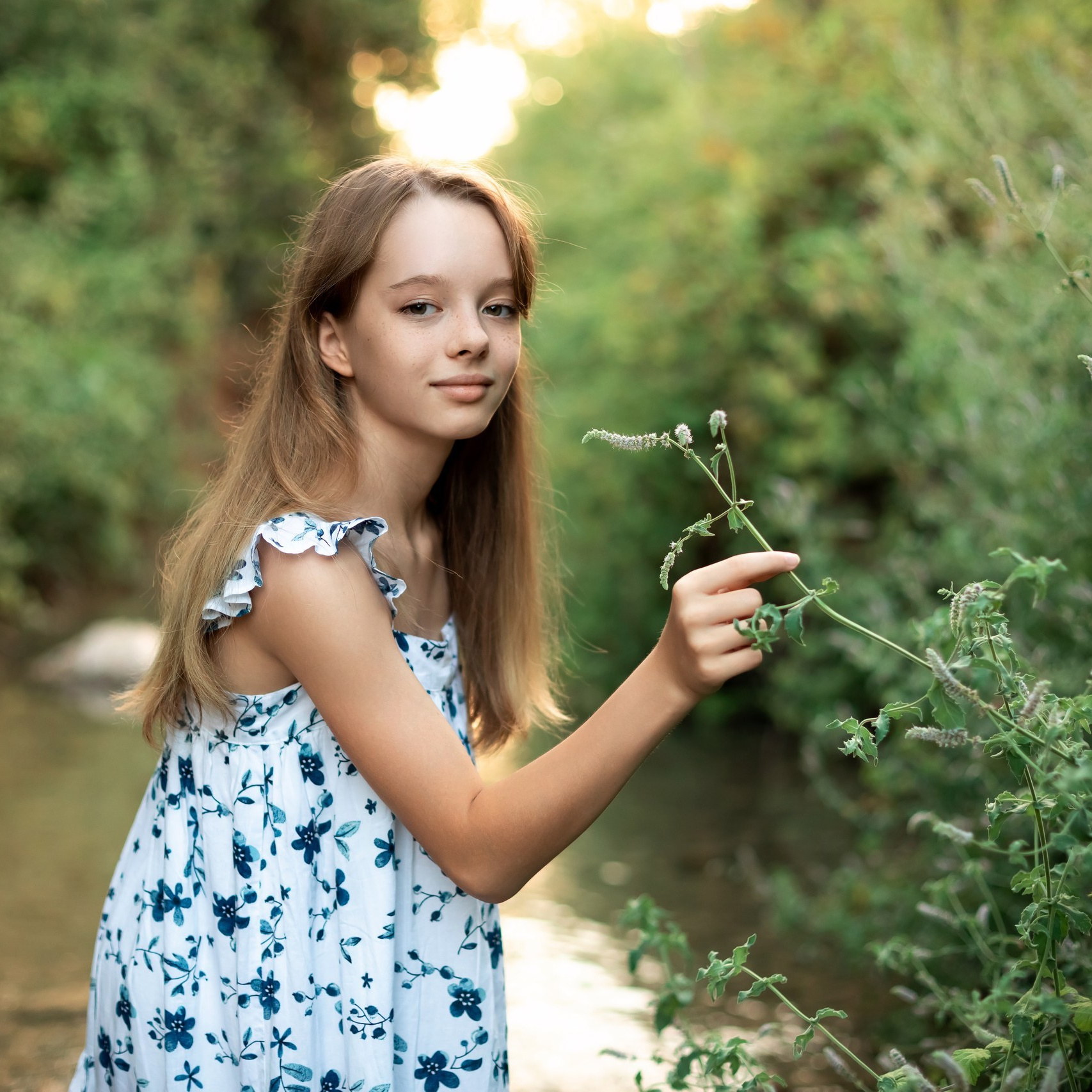 детская фотосессия на природе
