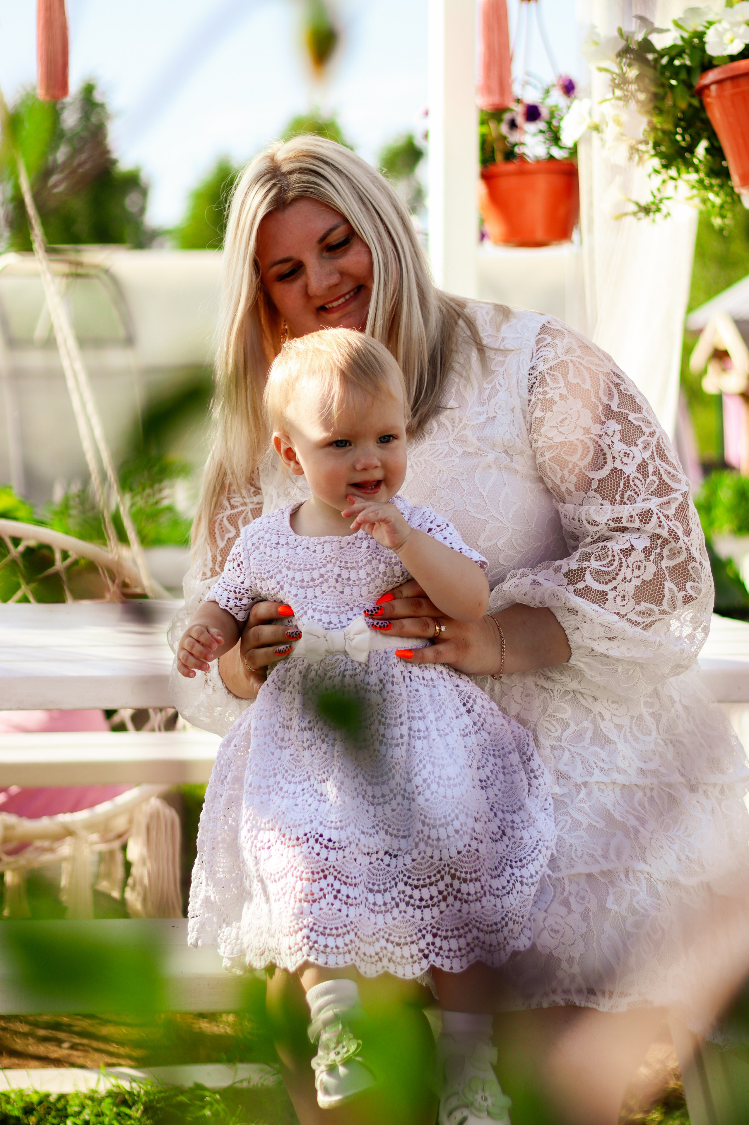 Семейная фотосессия мамы и дочки