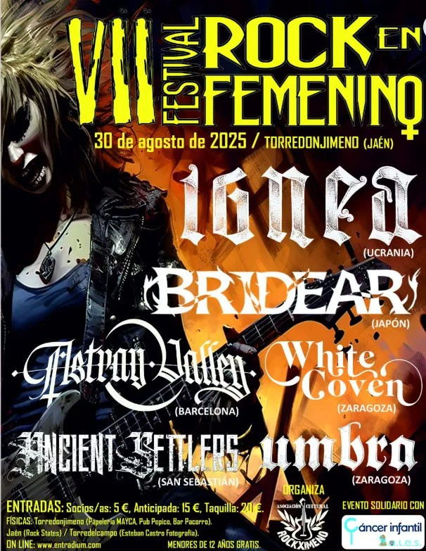 Calendario de conciertos de rock y metal en España – Agosto 2025 | FOTKAI