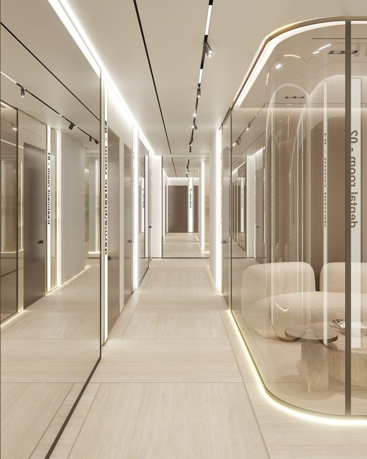ELEMENTAL DAY SURGICAL CENTRE IN DUBAI. Interior Design & 3D Rendering | Alena Bulataya Design Buro