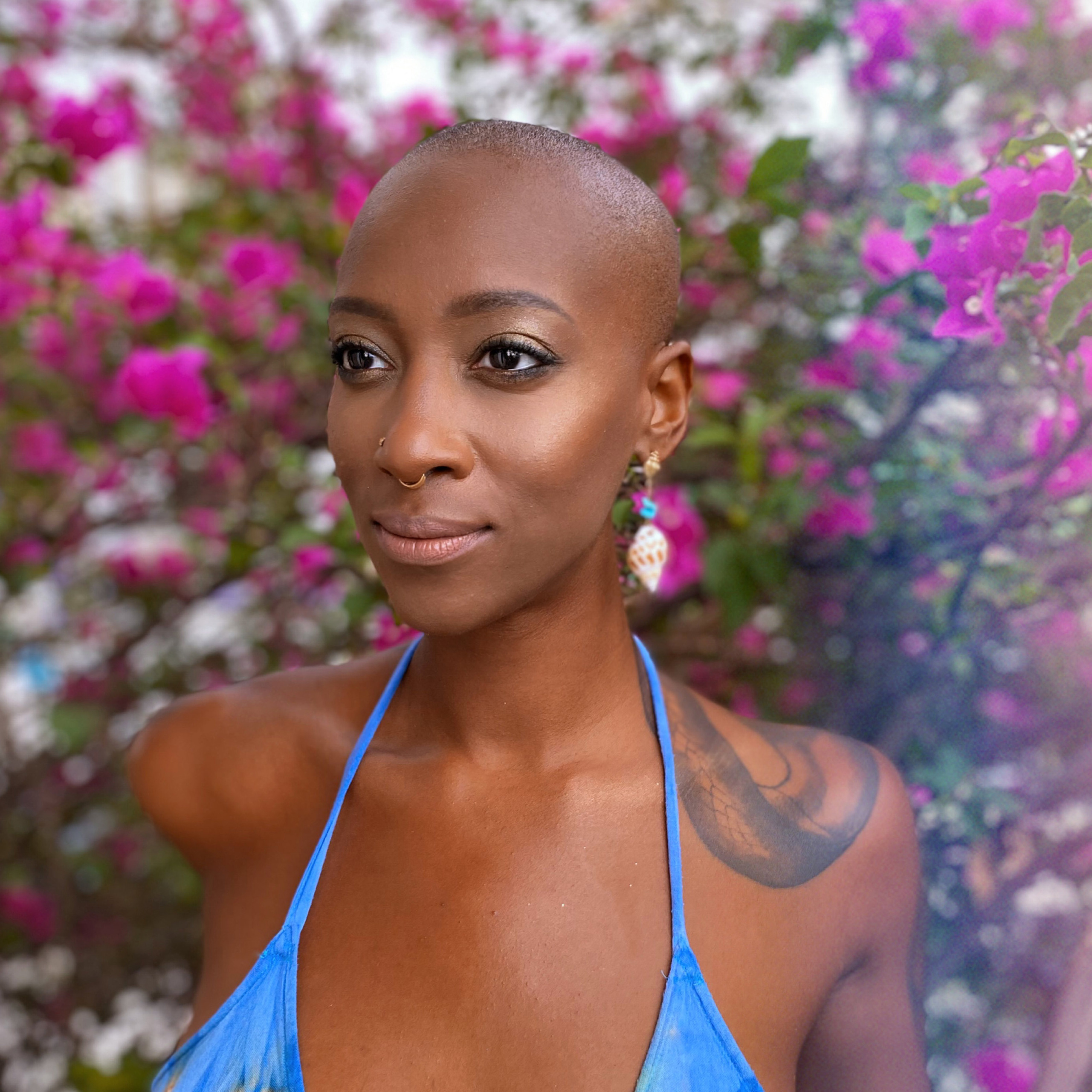 Natural Makeup for a Daytime Event for a dark-skinned woman