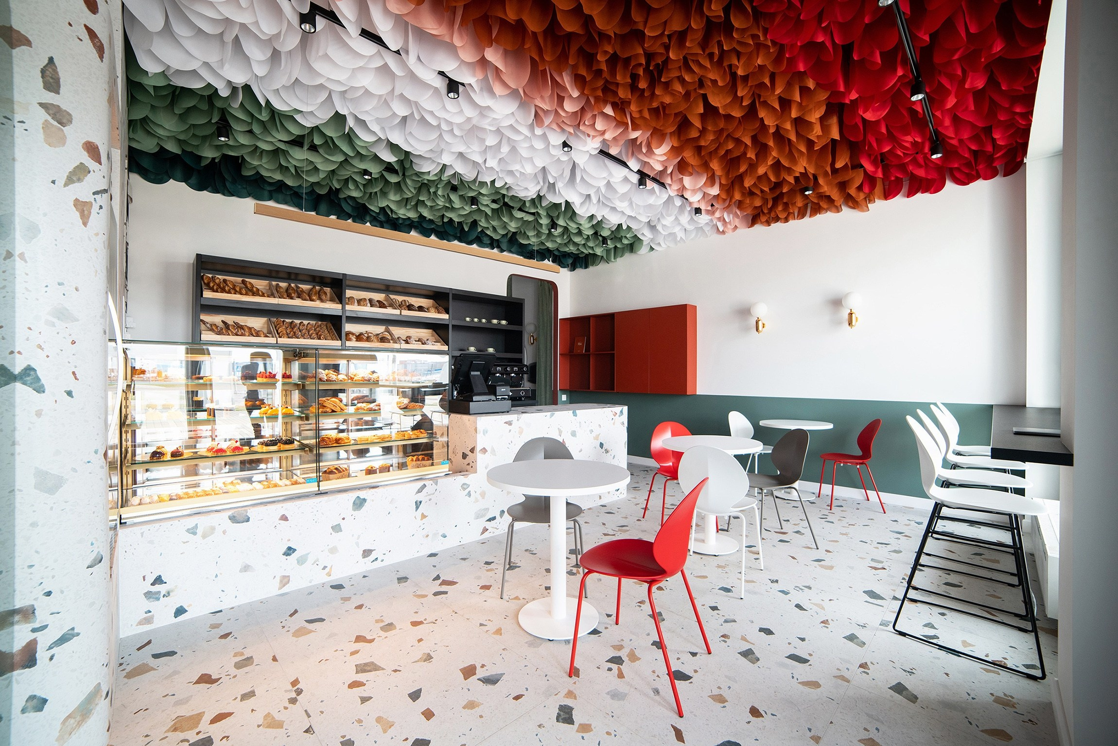 PASTRY SHOP AND BAKERY BRIOCHE BOROVAYA. Interior Design & 3D Rendering | Alena Bulataya Design Buro