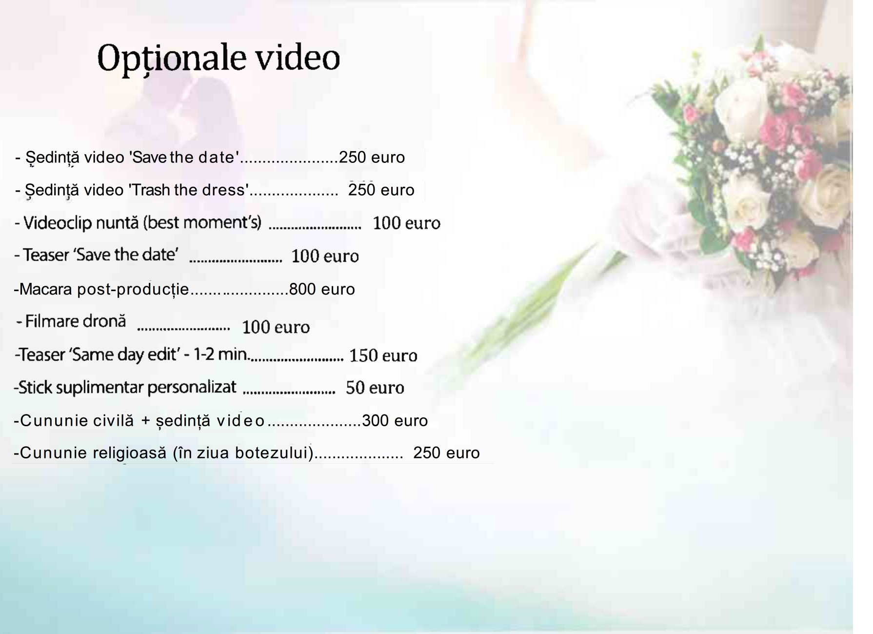 SERVICII ȘI PREȚURI