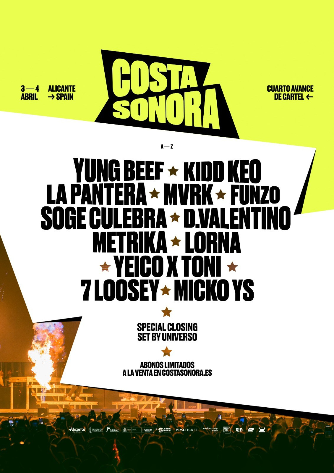 Фестиваль Costa Sonora 2026 в Аликанте: trap, rap, reggaeton и новая городская сцена | FOTKAI