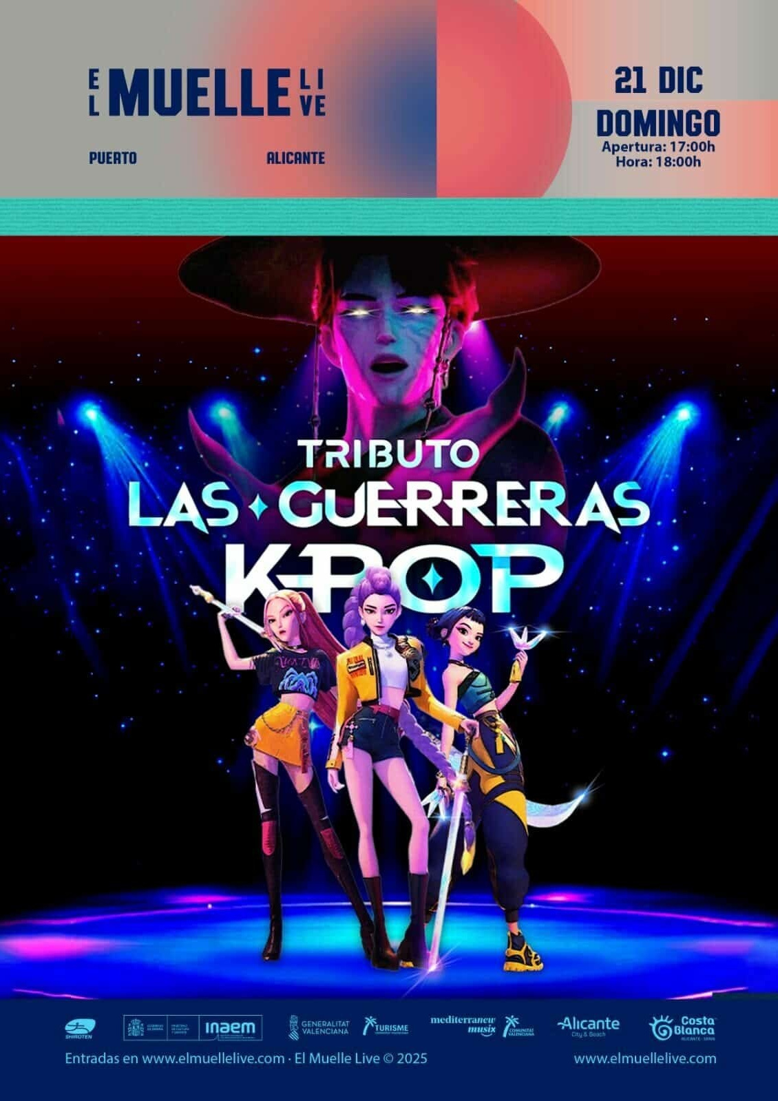 Tributo Las Guerreras K‑POP in Alicante — a spectacular K‑POP show with music, dance & visuals | FOTKAI