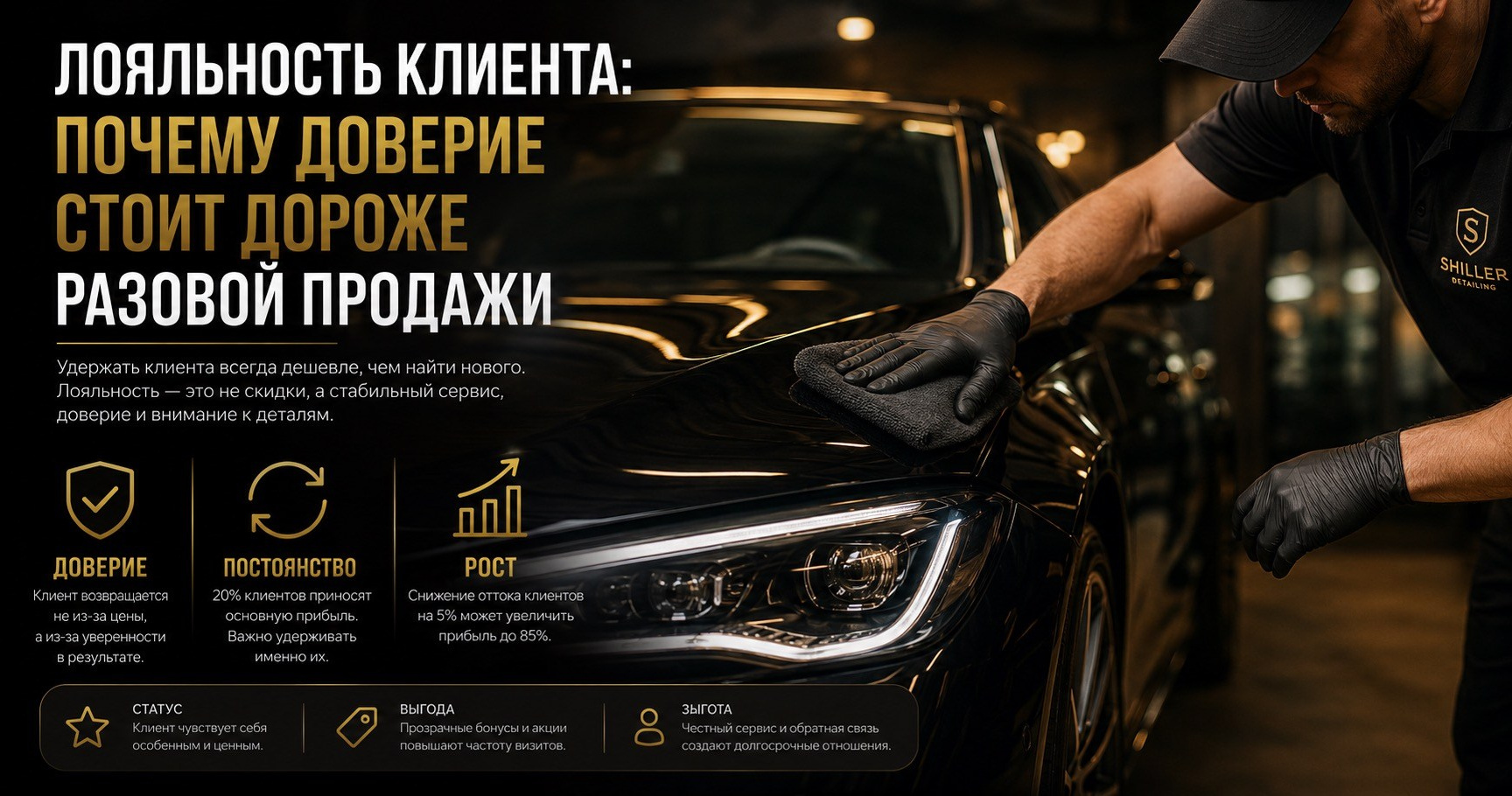 Лояльность клиента в детейлинге: почему доверие приносит больше прибыли | MSCAR.PRO