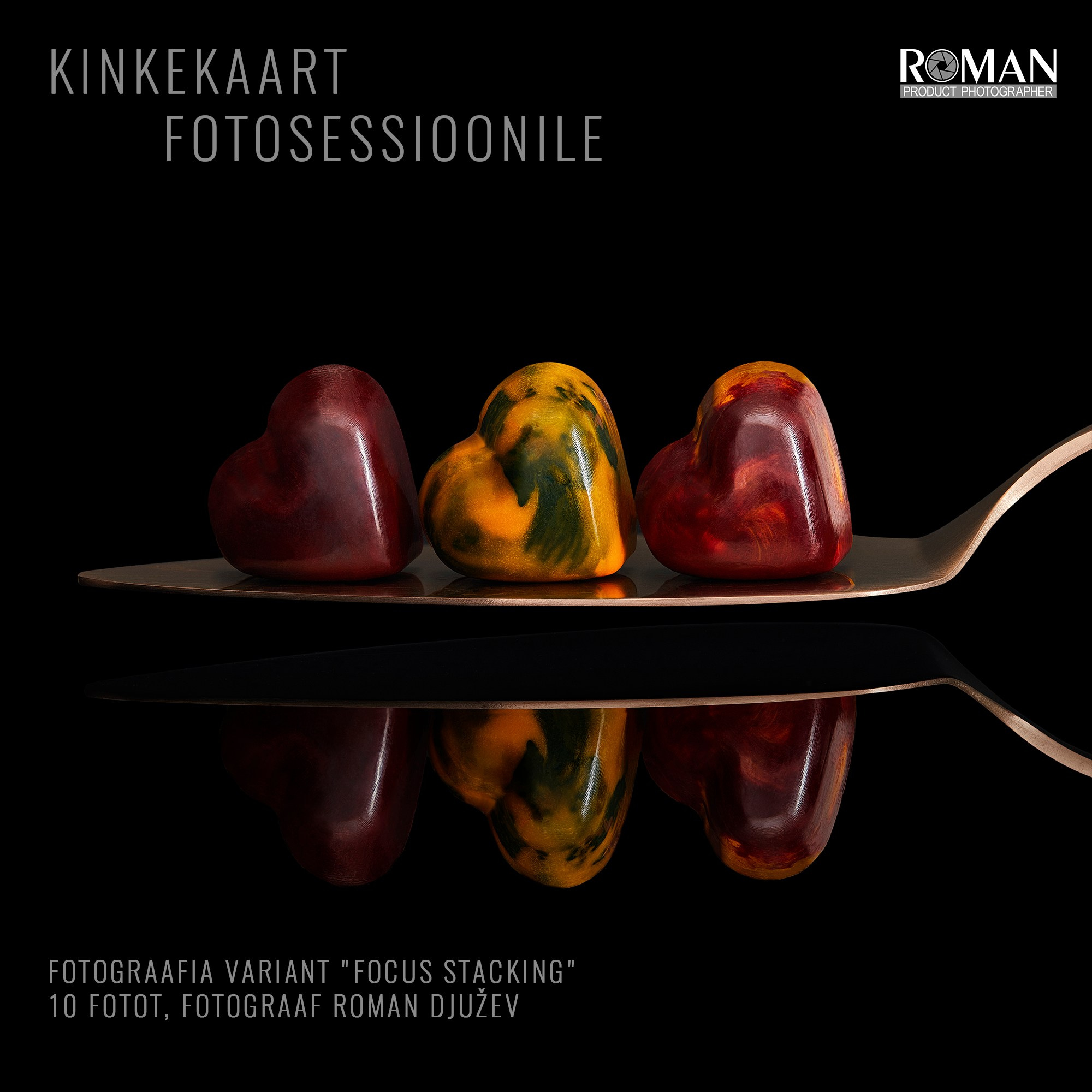 Kinkekaart pildistamisele 160€. Fotograaf Roman Djužev.