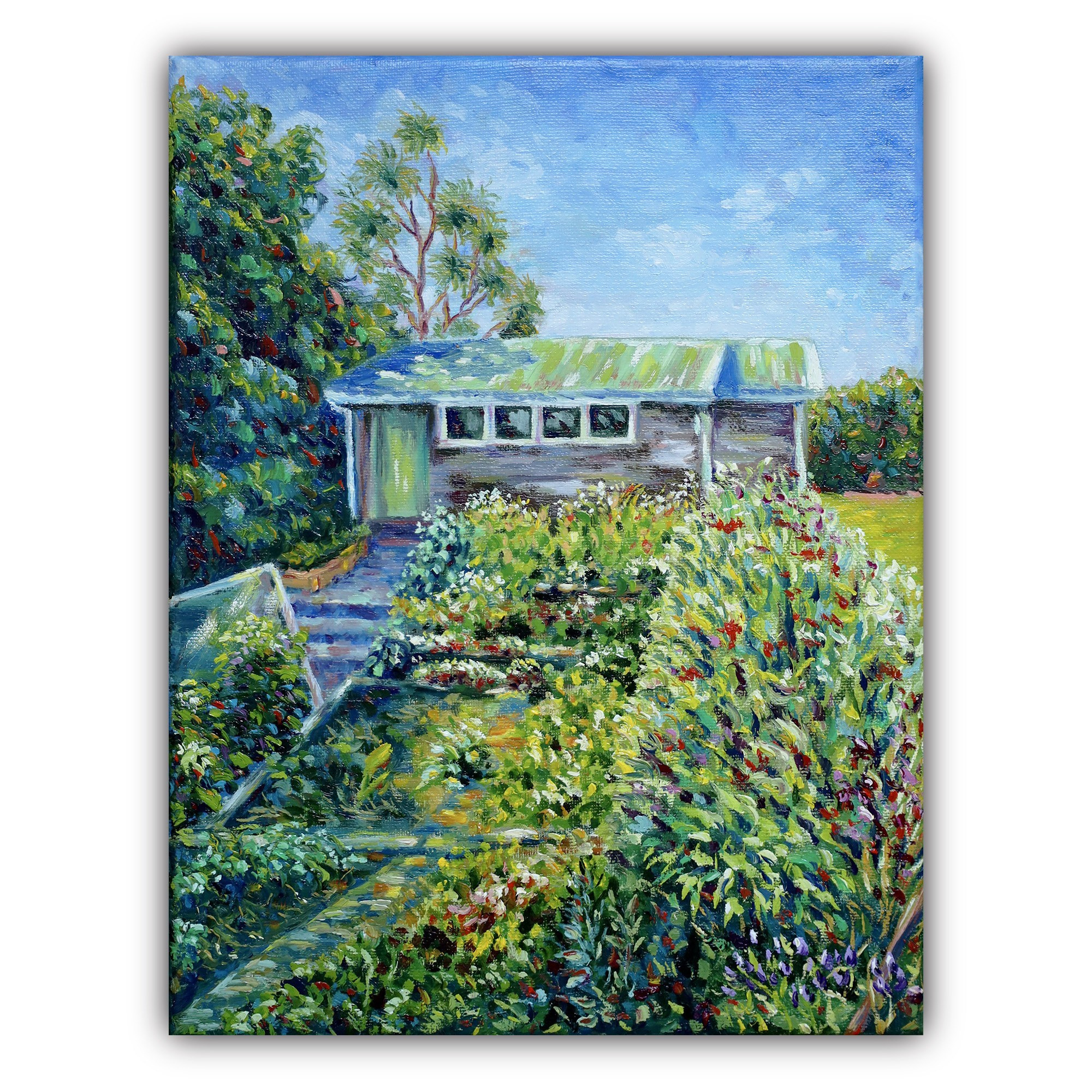 The garden shed. Evgeniia Bychina, painter