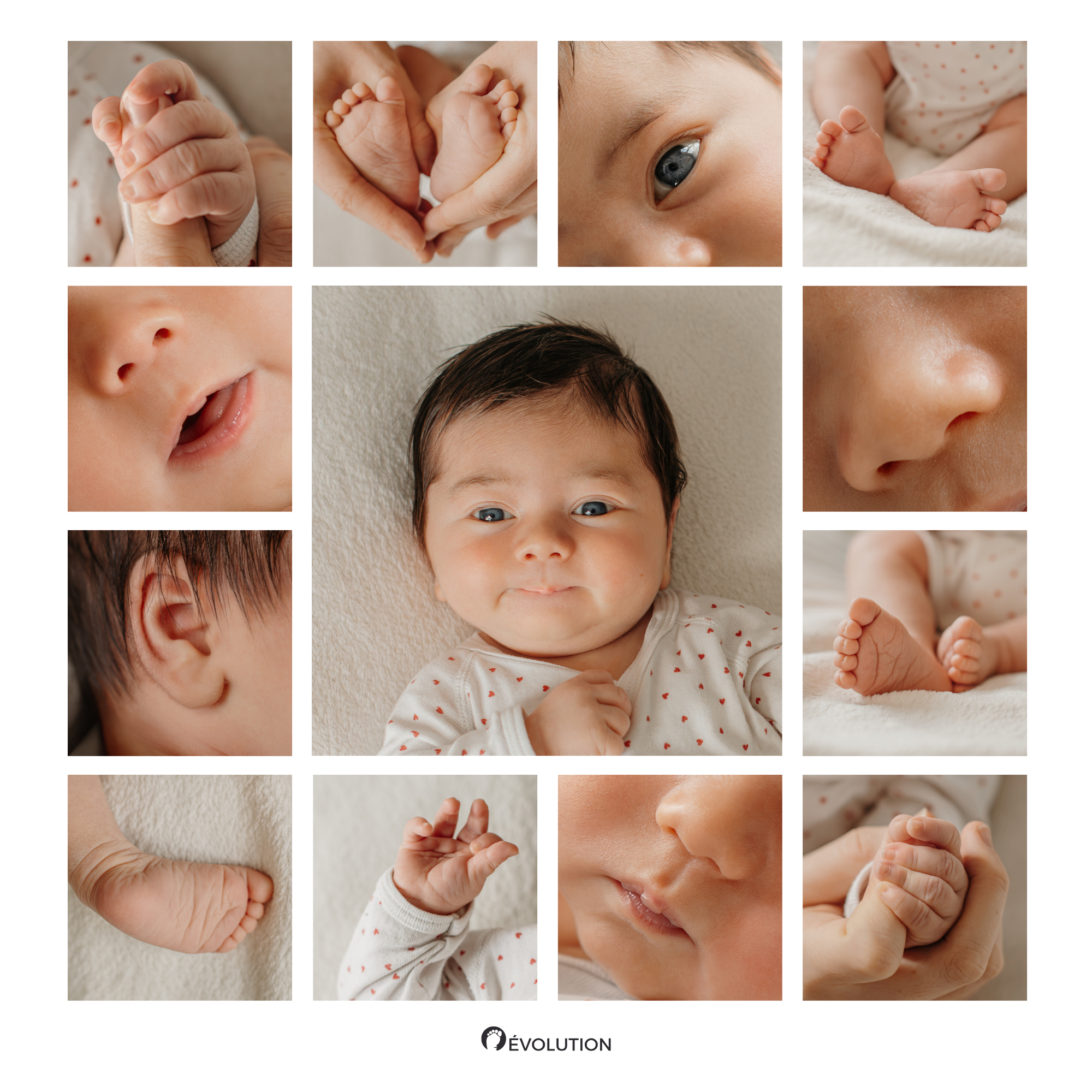 Exemples de séances photo bébé & famille à Toulouse — Evolution. Evolution — projet photo du premier an de bébé à Toulouse
