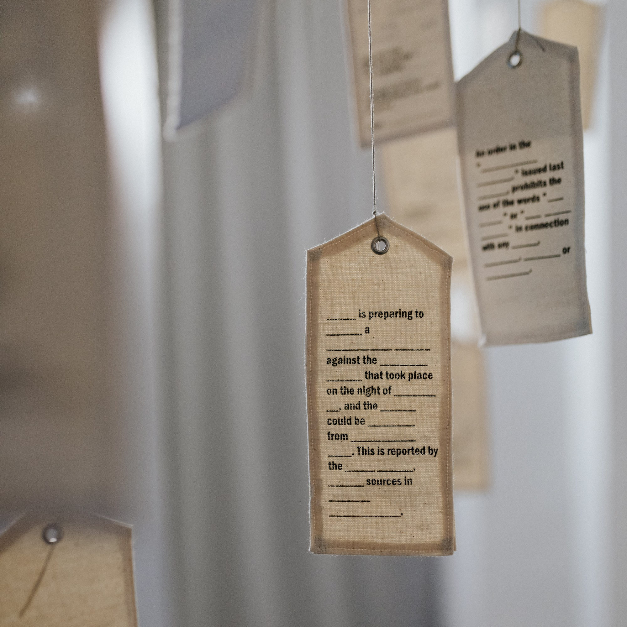 The “Date” and “Object Picket” at the exhibition in the SKC Gallery during the STIFF Festival in Rijeka, Croatia. Daria Goncharova / Conceptual artist