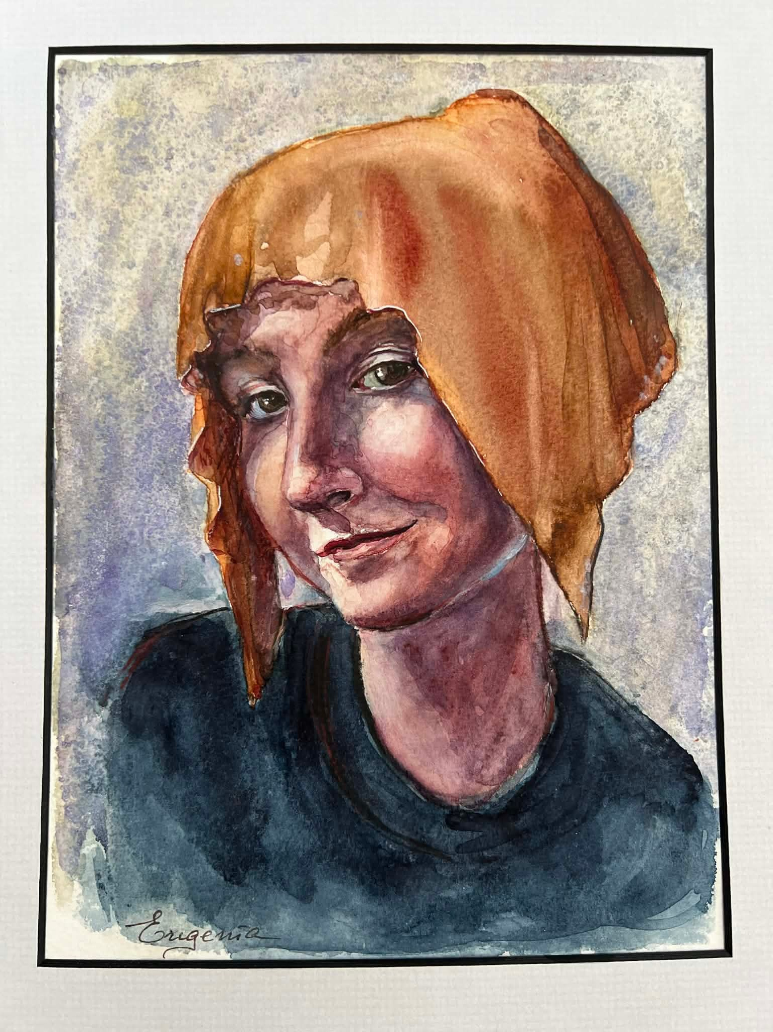 Porträtt i akvarell. Eugenia Arinstein — konstnär som skapar handgjord måleri och illustration med känsla, färg och närvaro. Verksam i Nynäshamn