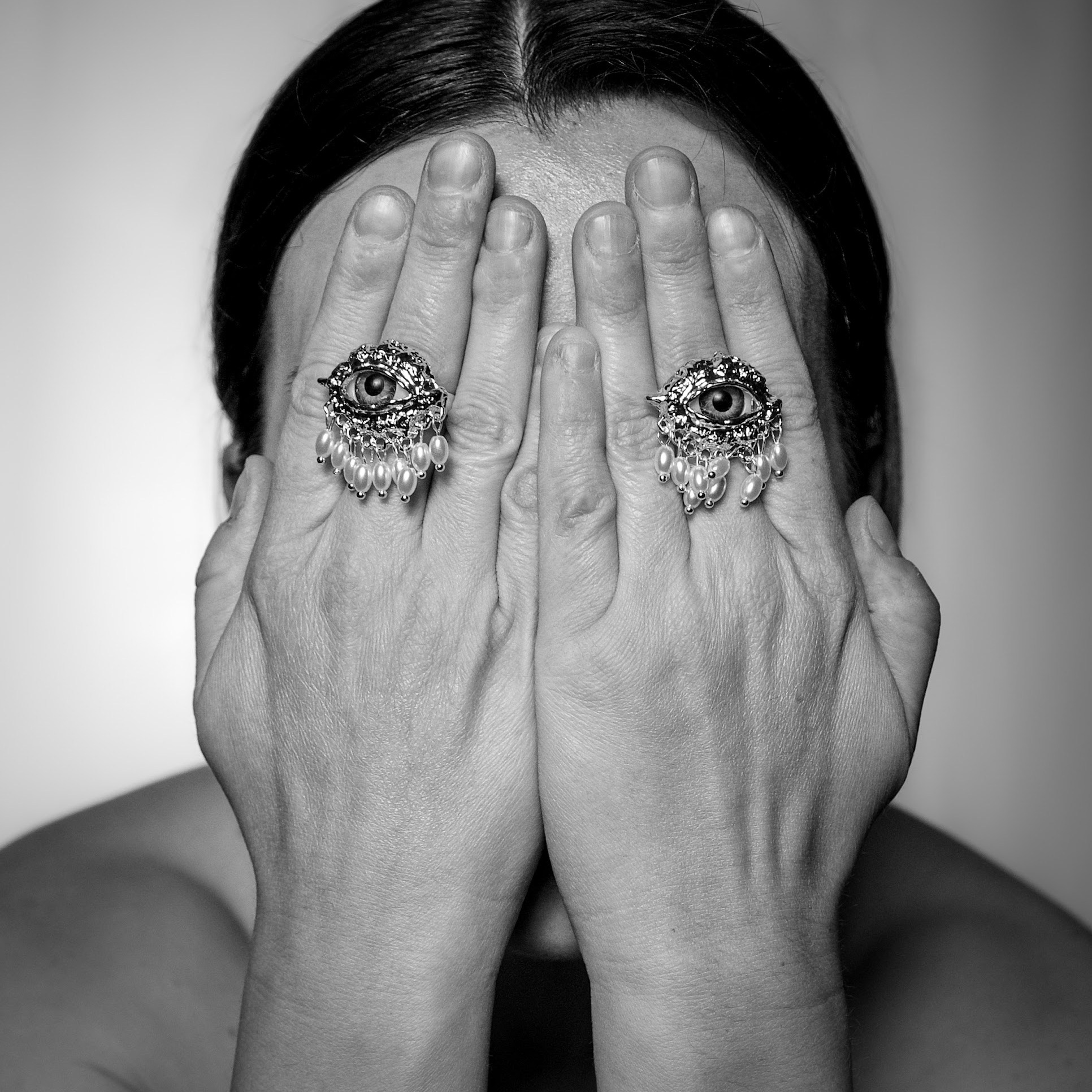 Conceptual photography self-portraiture jelena kintero mequinte bw art photography doctor