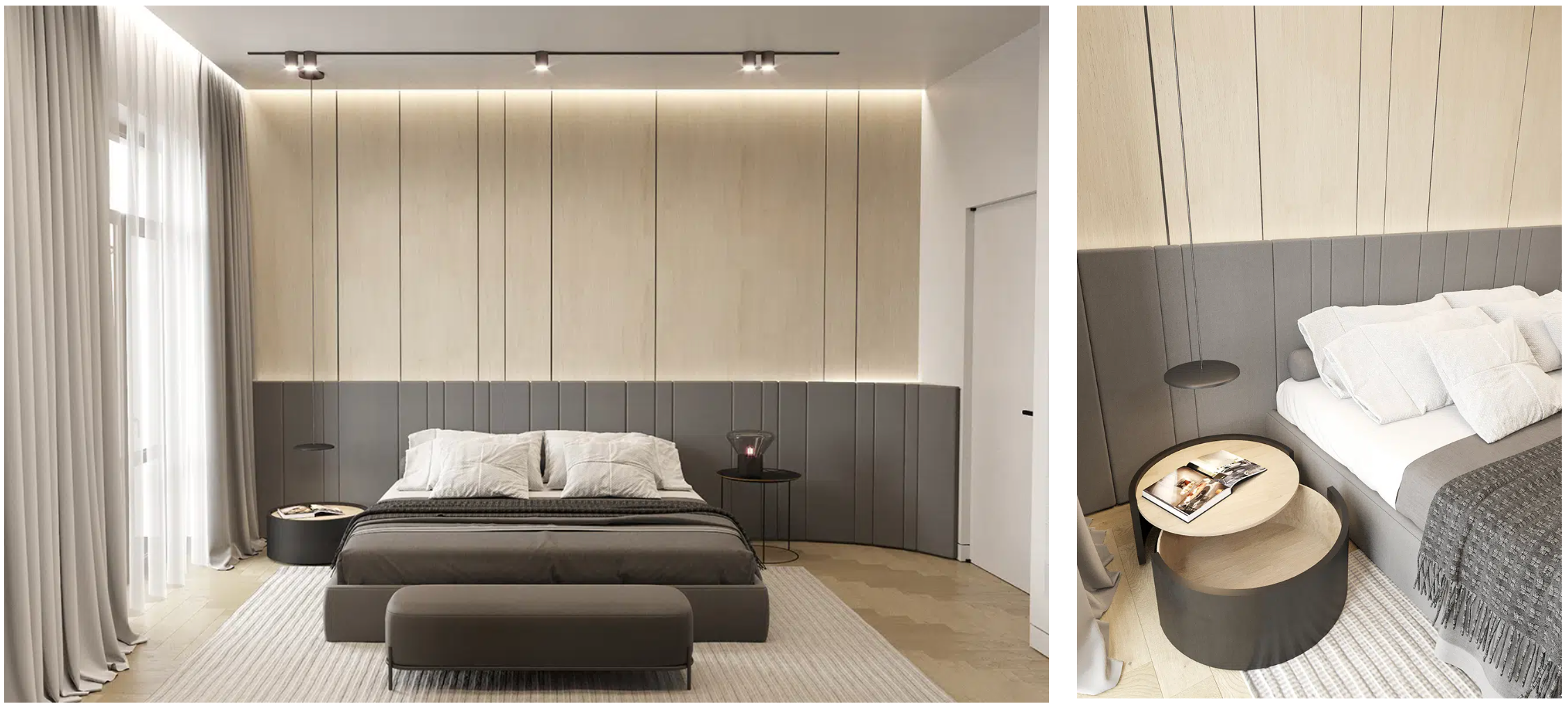 NUDE COLOR INTERIOR. Interior Design & 3D Rendering | Alena Bulataya Design Buro