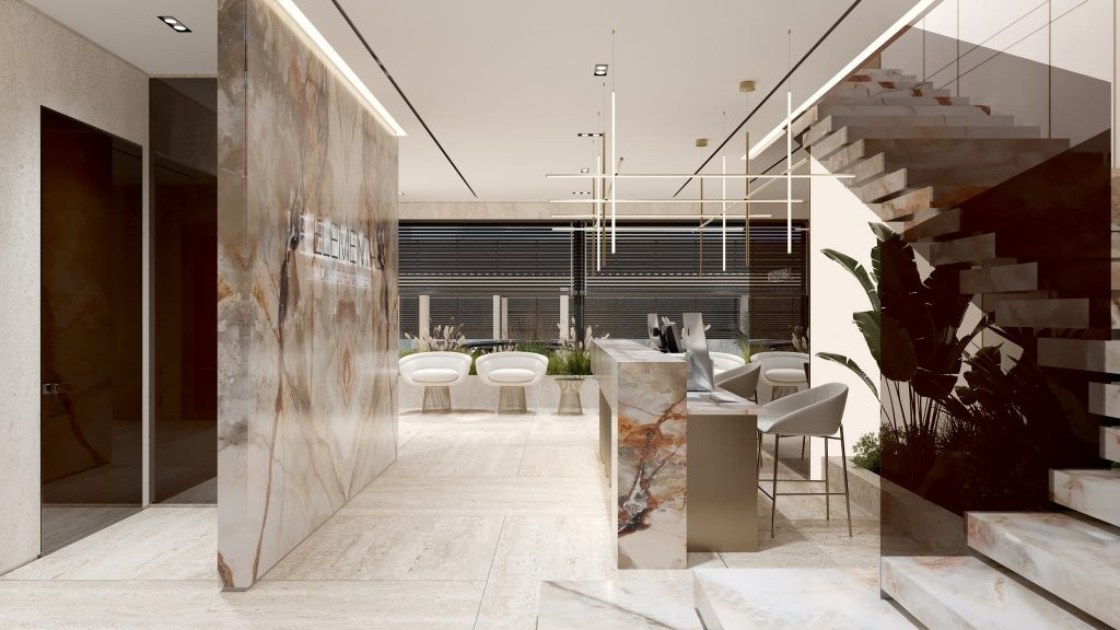 ELEMENTAL DAY SURGICAL CENTRE IN DUBAI. Interior Design & 3D Rendering | Alena Bulataya Design Buro