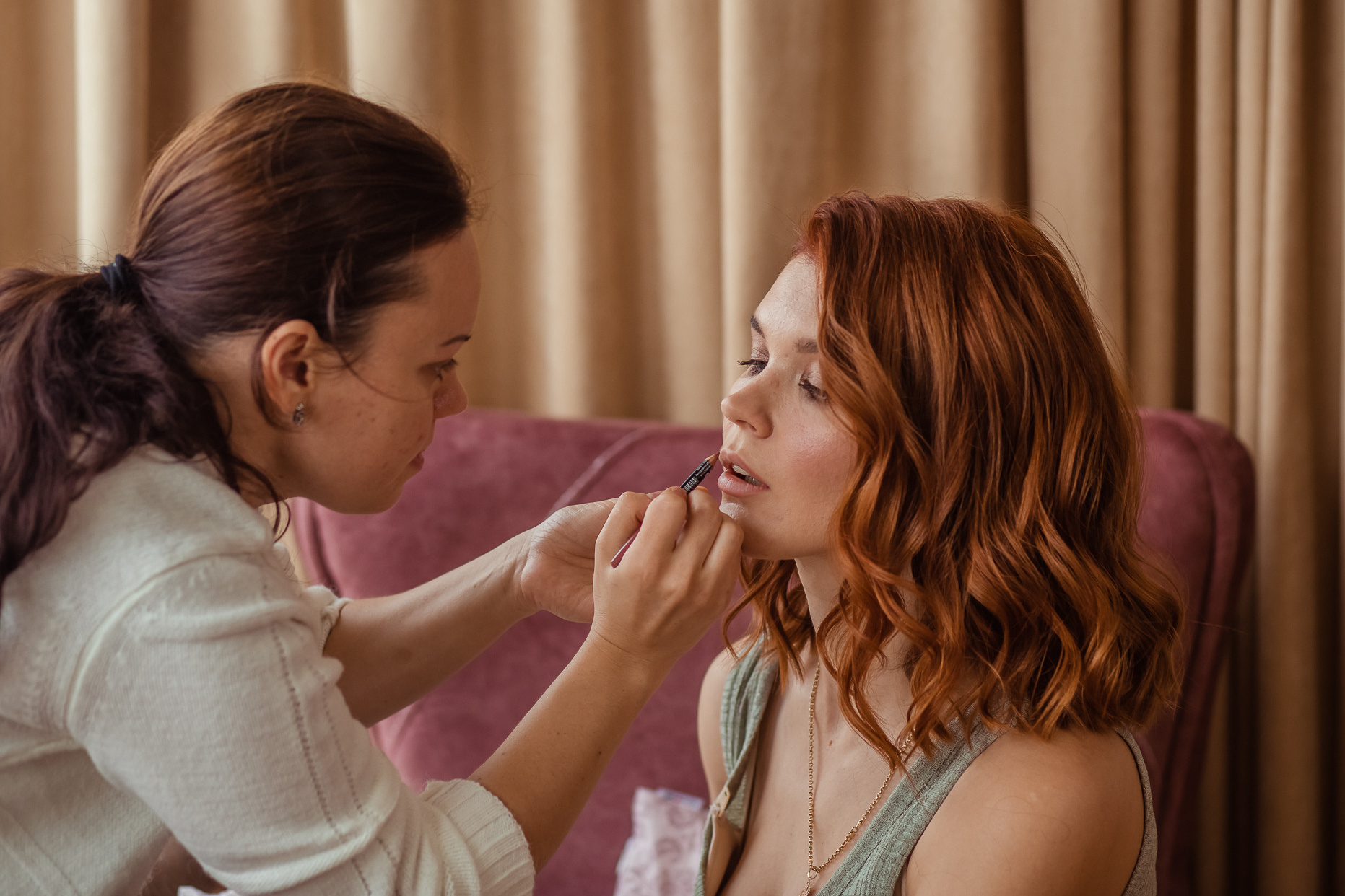 New Year’s photo session of Galina and Elina. 2021