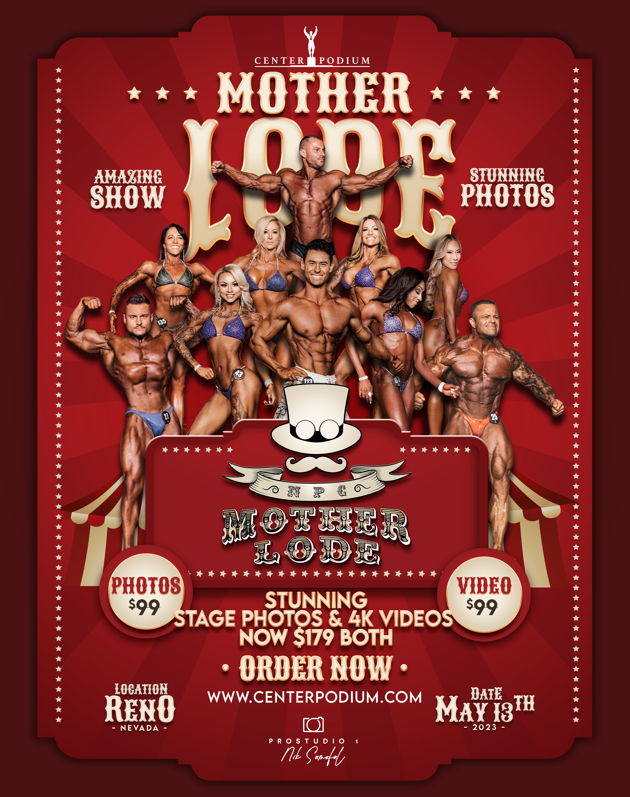 NPC Mother Lode 2023 Photos & Videos. Photo & Video Production Studio #1