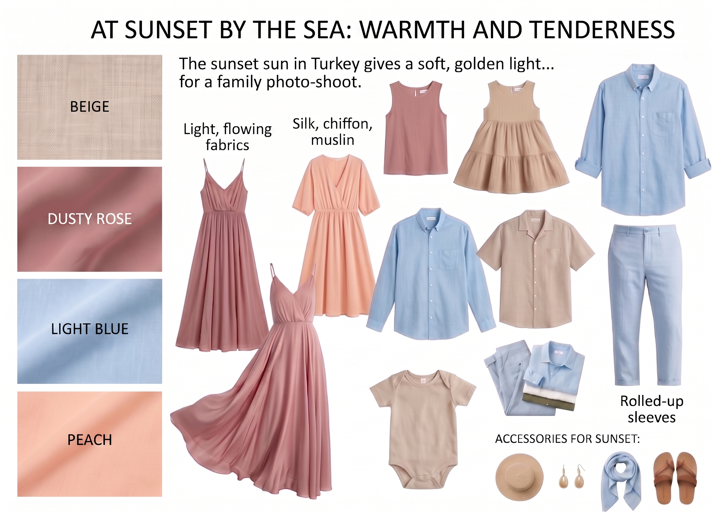 Outfit Guide. Professional Photographer in Alanya, Side, Belek, Antalya. Turkiye