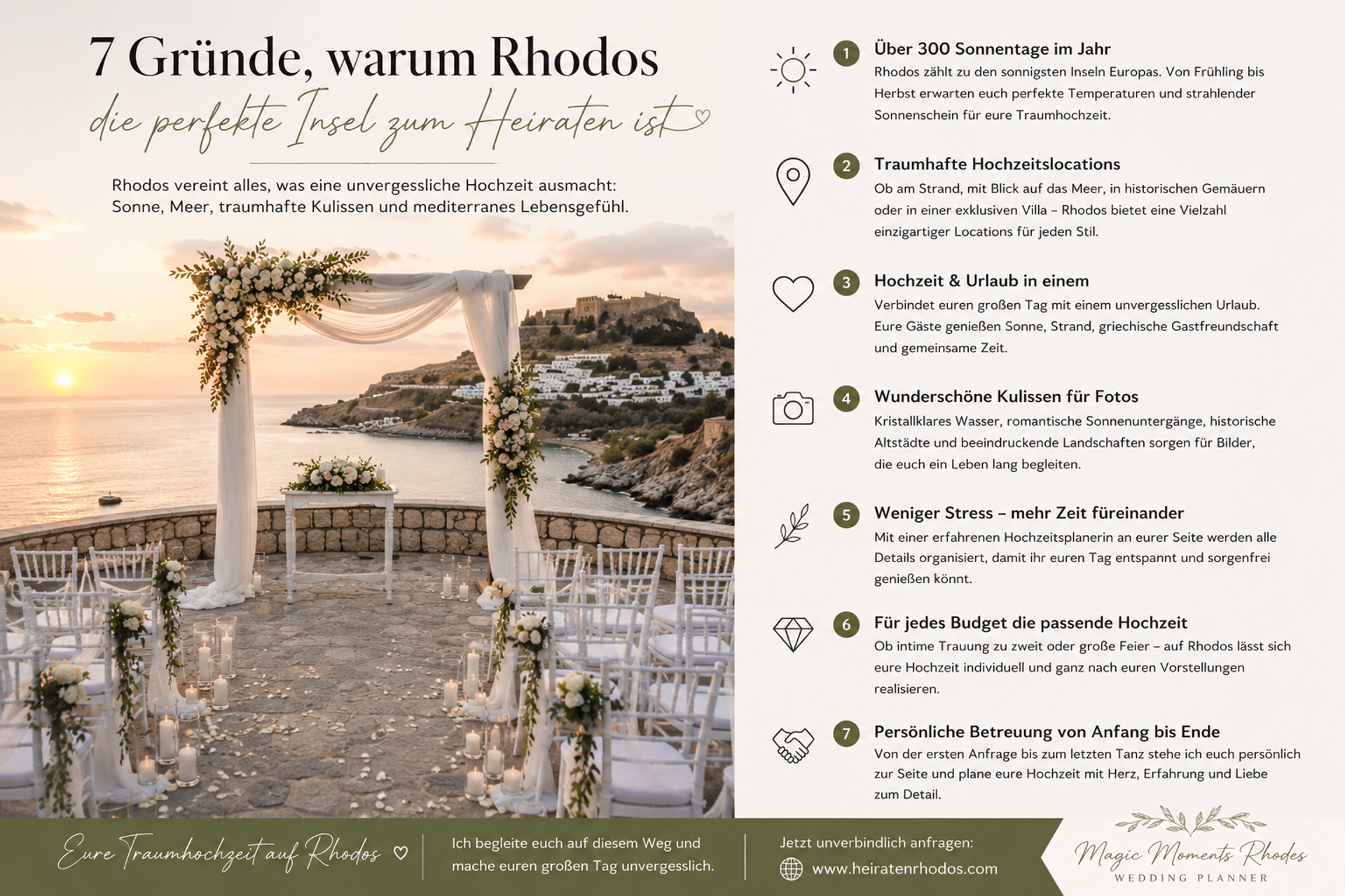 Blog. Heiraten auf Rhodos | Deutschsprachige Hochzeitsplanerin Griechenland