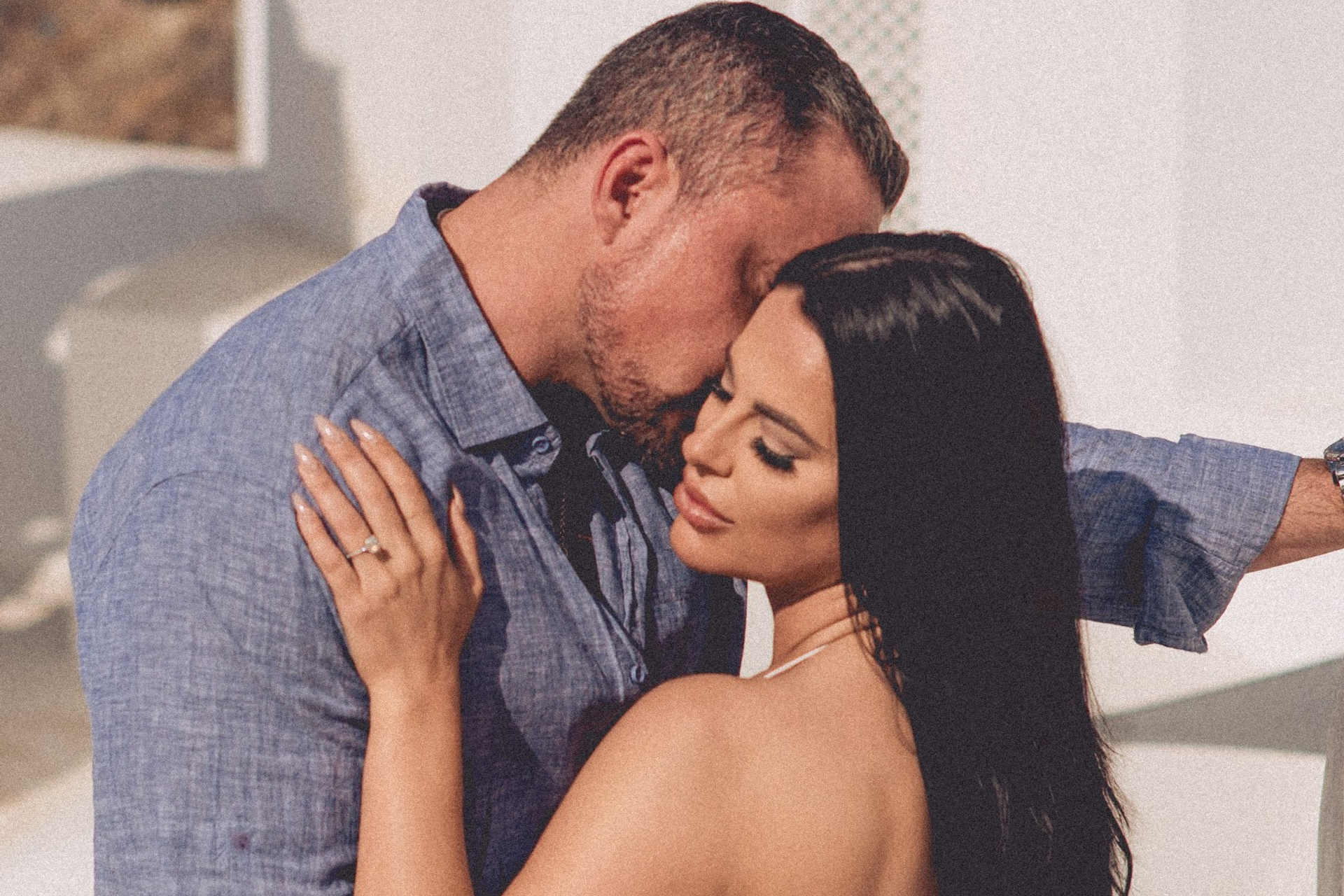 Adam and Nicky in Santorini