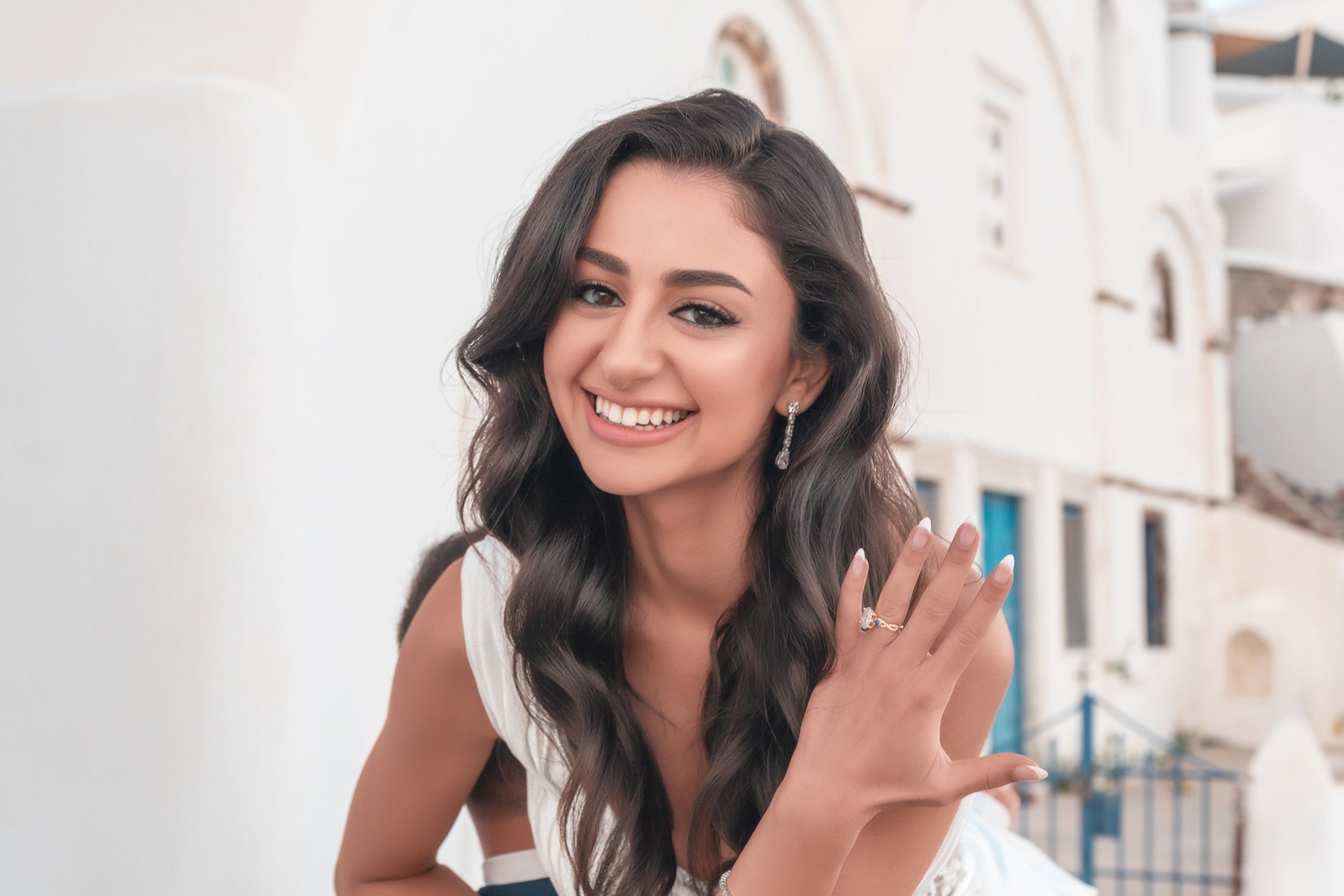 She Said Yes in Santorini!