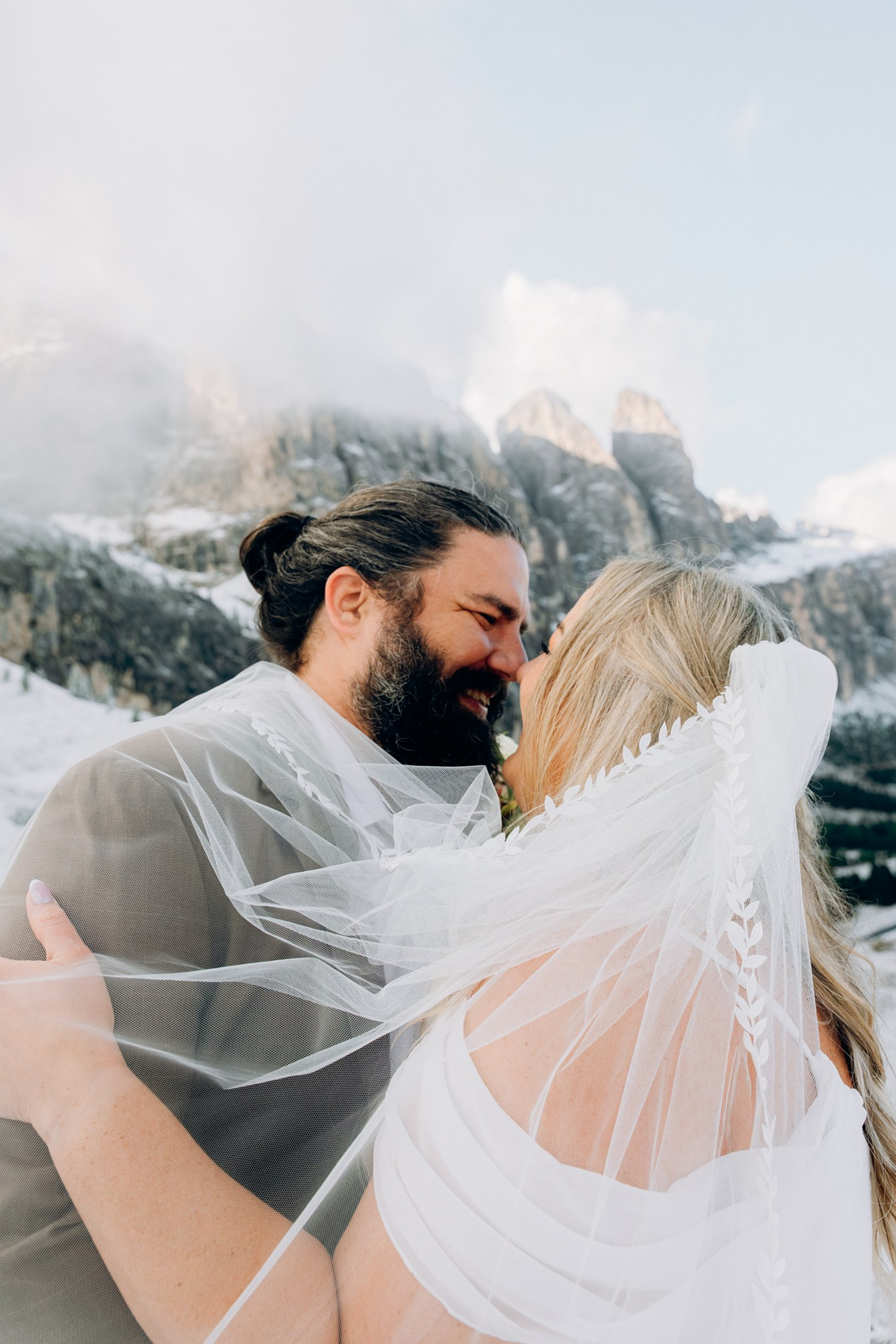 Cinematic photographer in the Dolomites, Italy, Europe