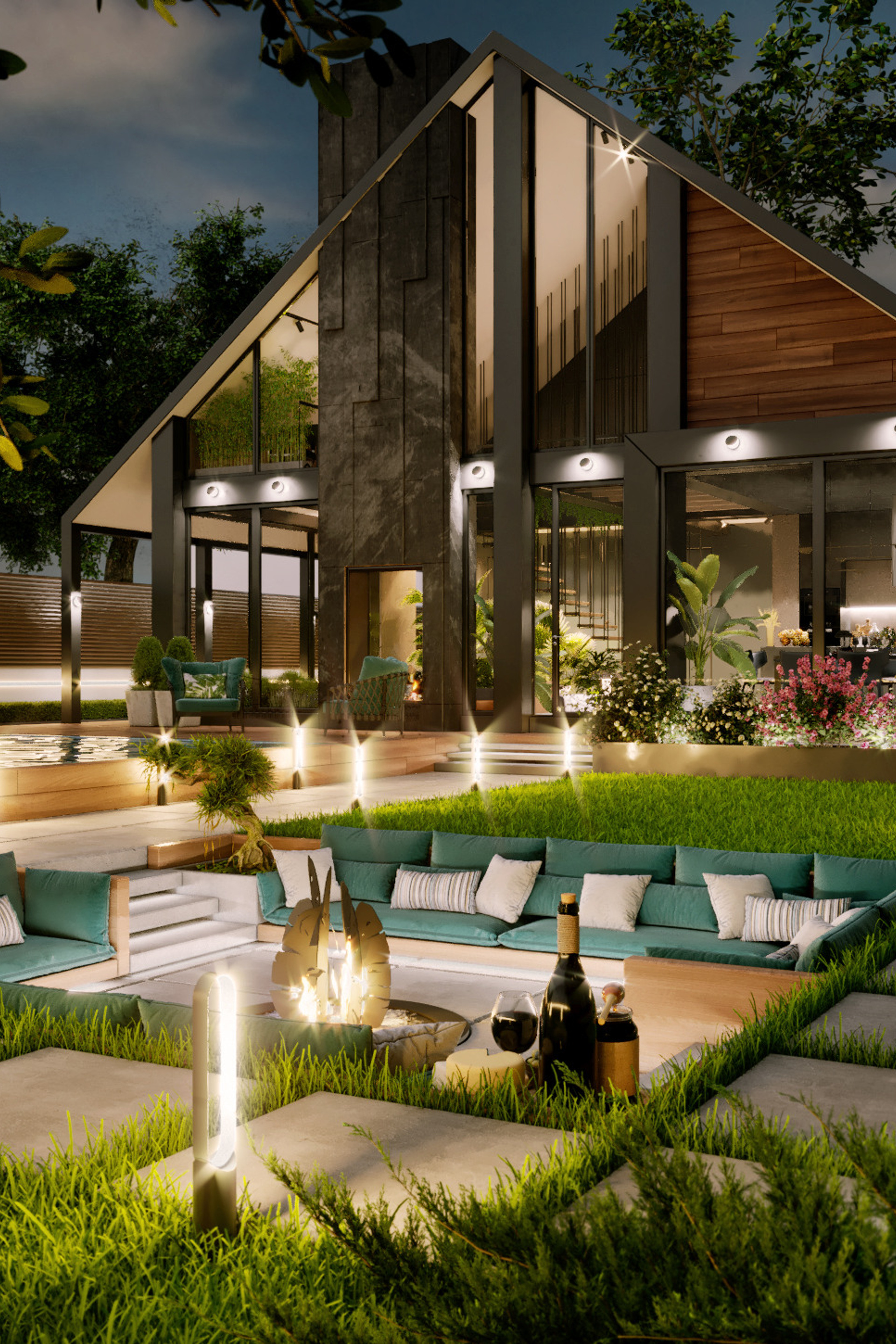 Архитектурное и Ландшафтное проектирование. Дом в Испании, г. Кихон