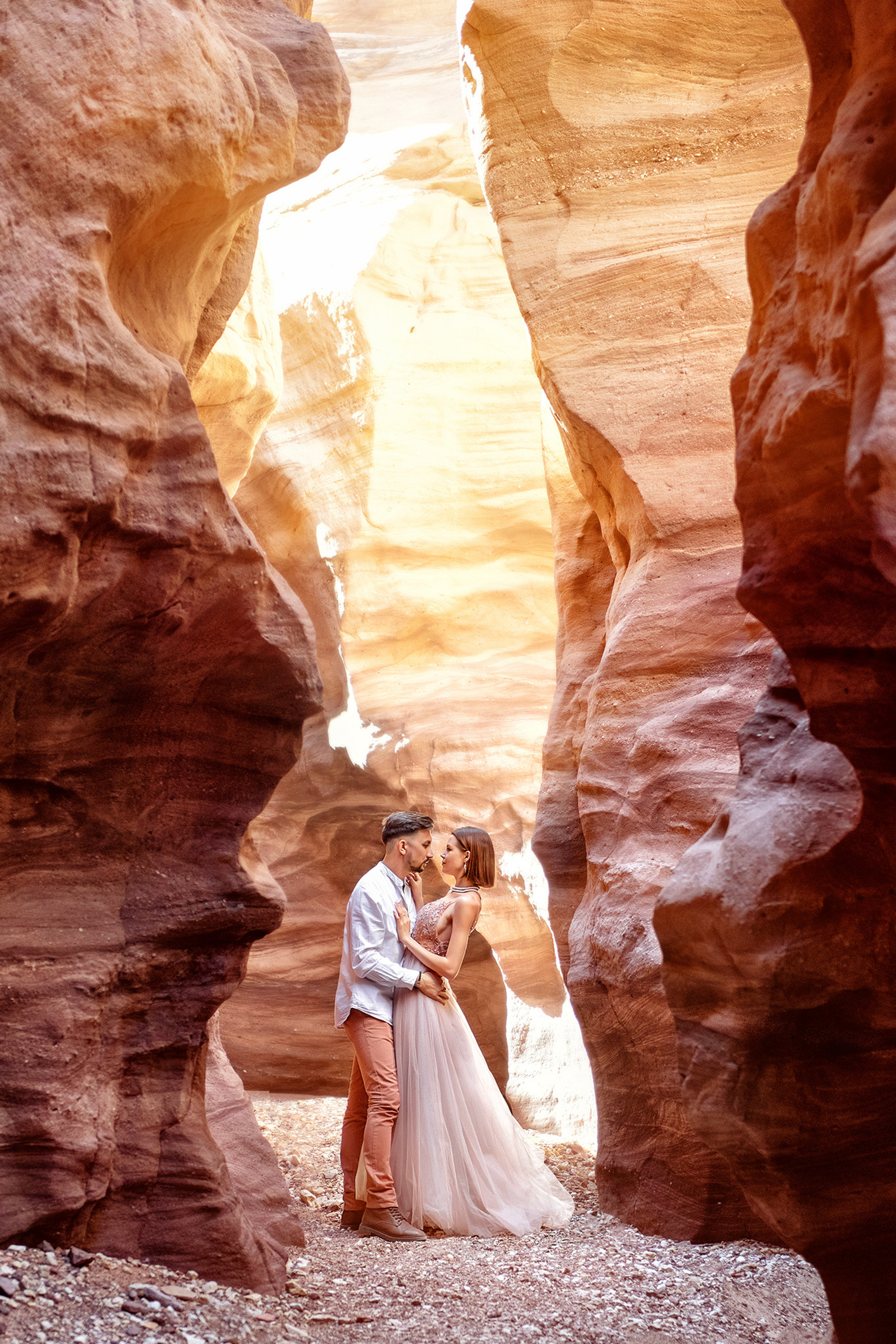 Red Canyon, Eilat, Israel. Rezeda & Aidar