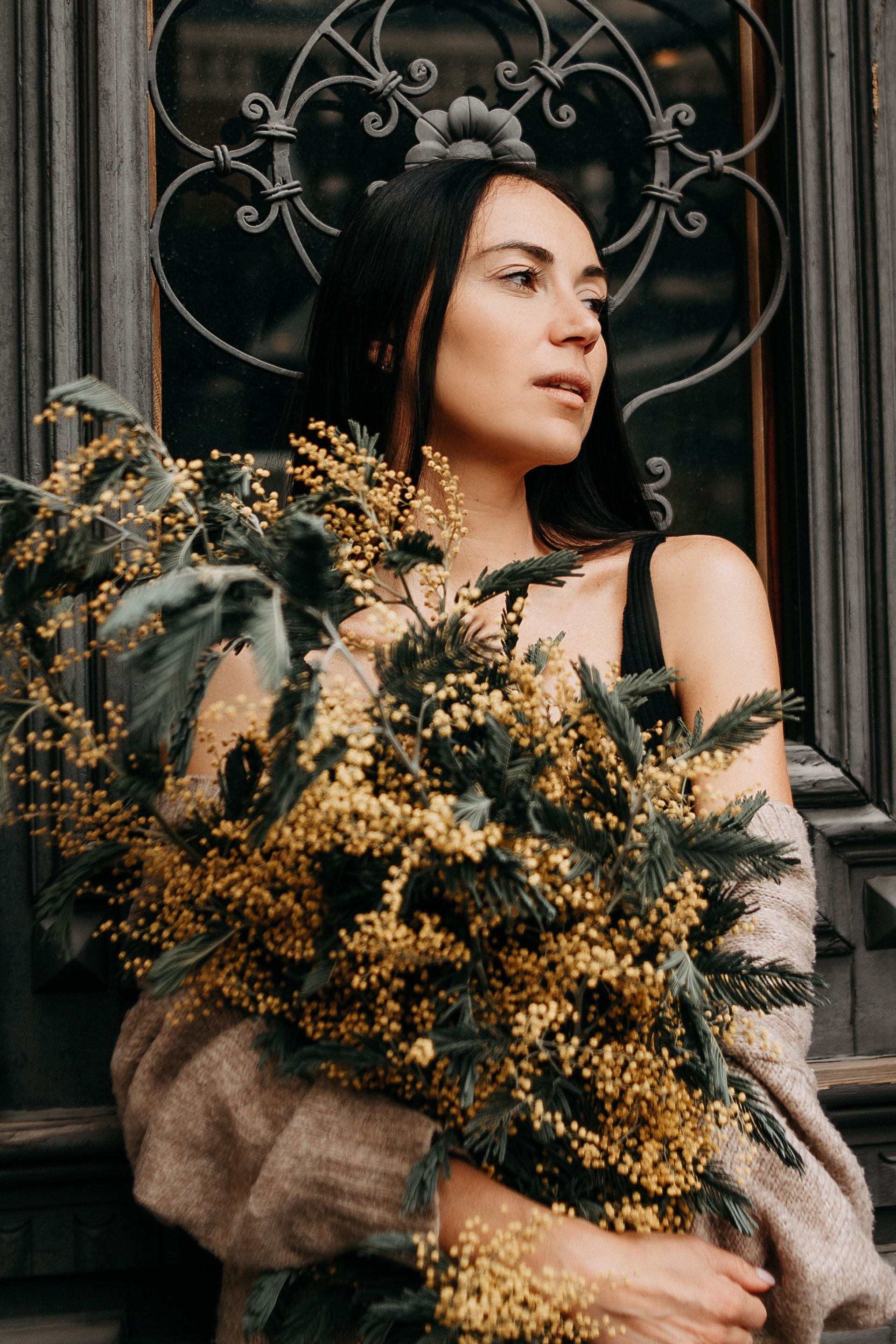 Прогулка с мимозой