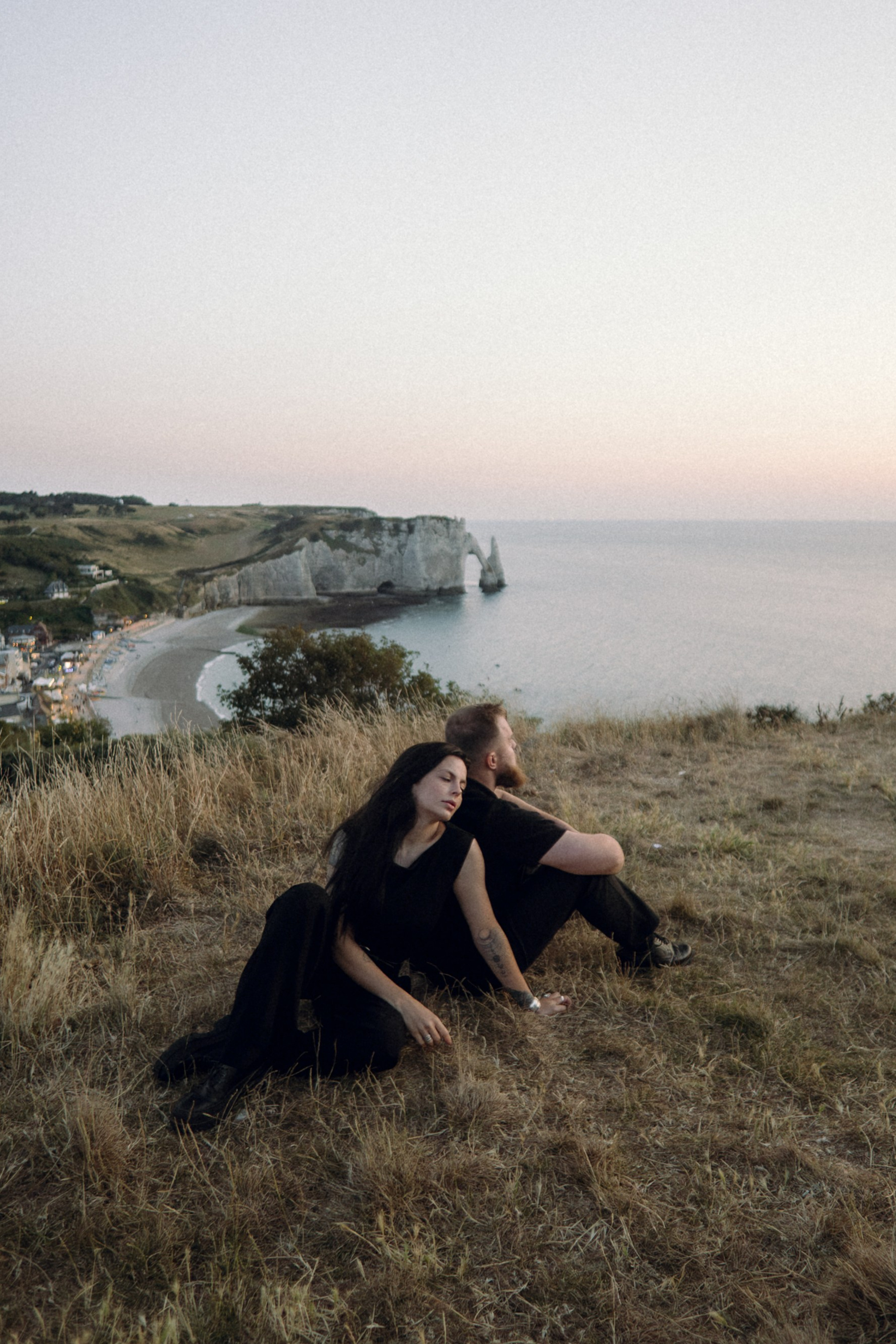 Photoshoot at Mont Saint-Michel. Photographer Khrystyna Voronova