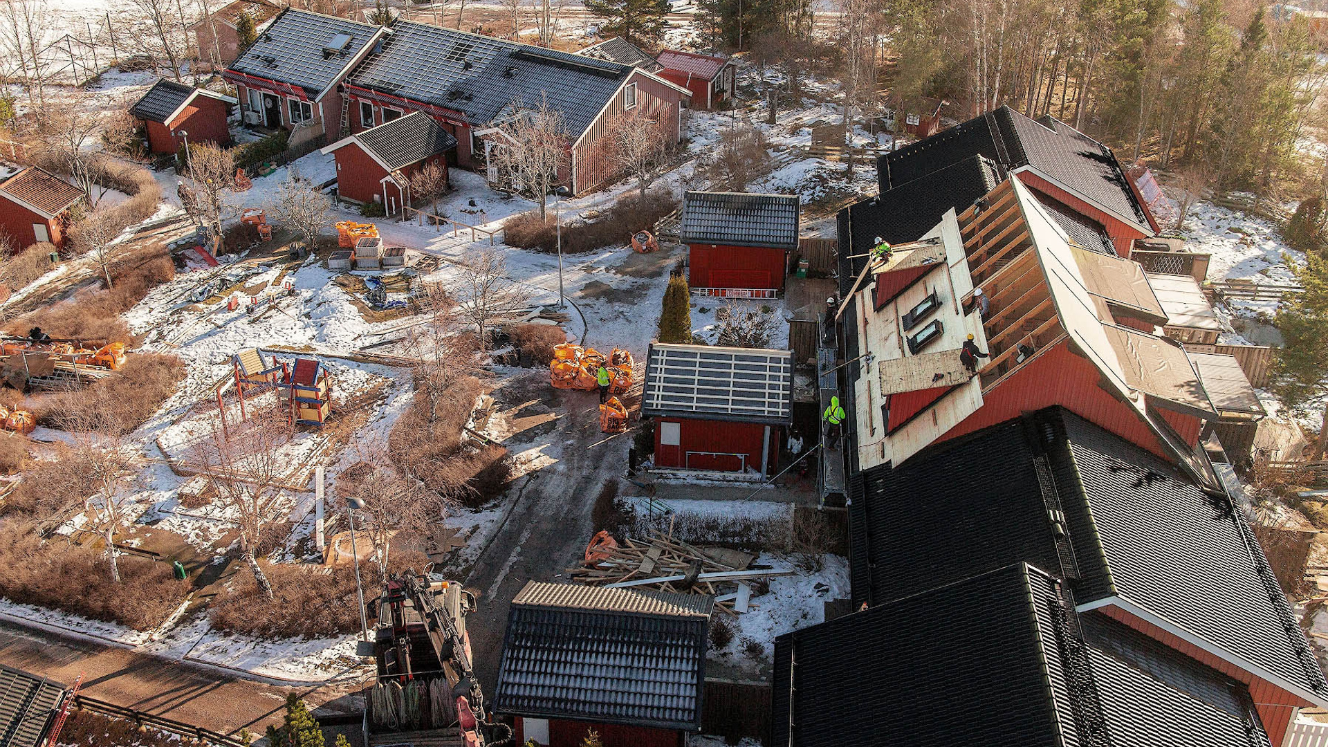 Videoskytte av byggplatser