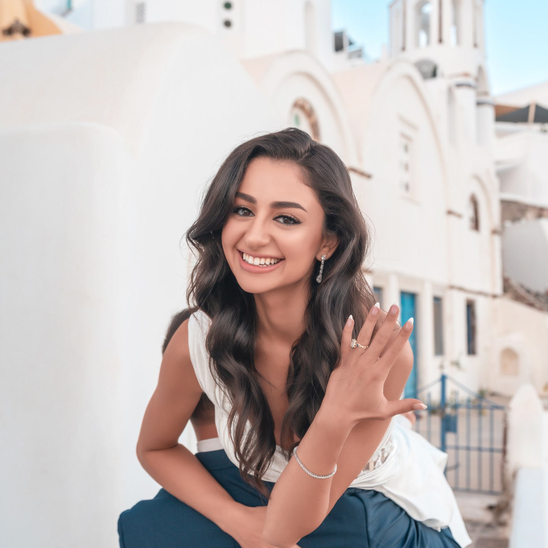 She Said Yes in&nbsp;Santorini!